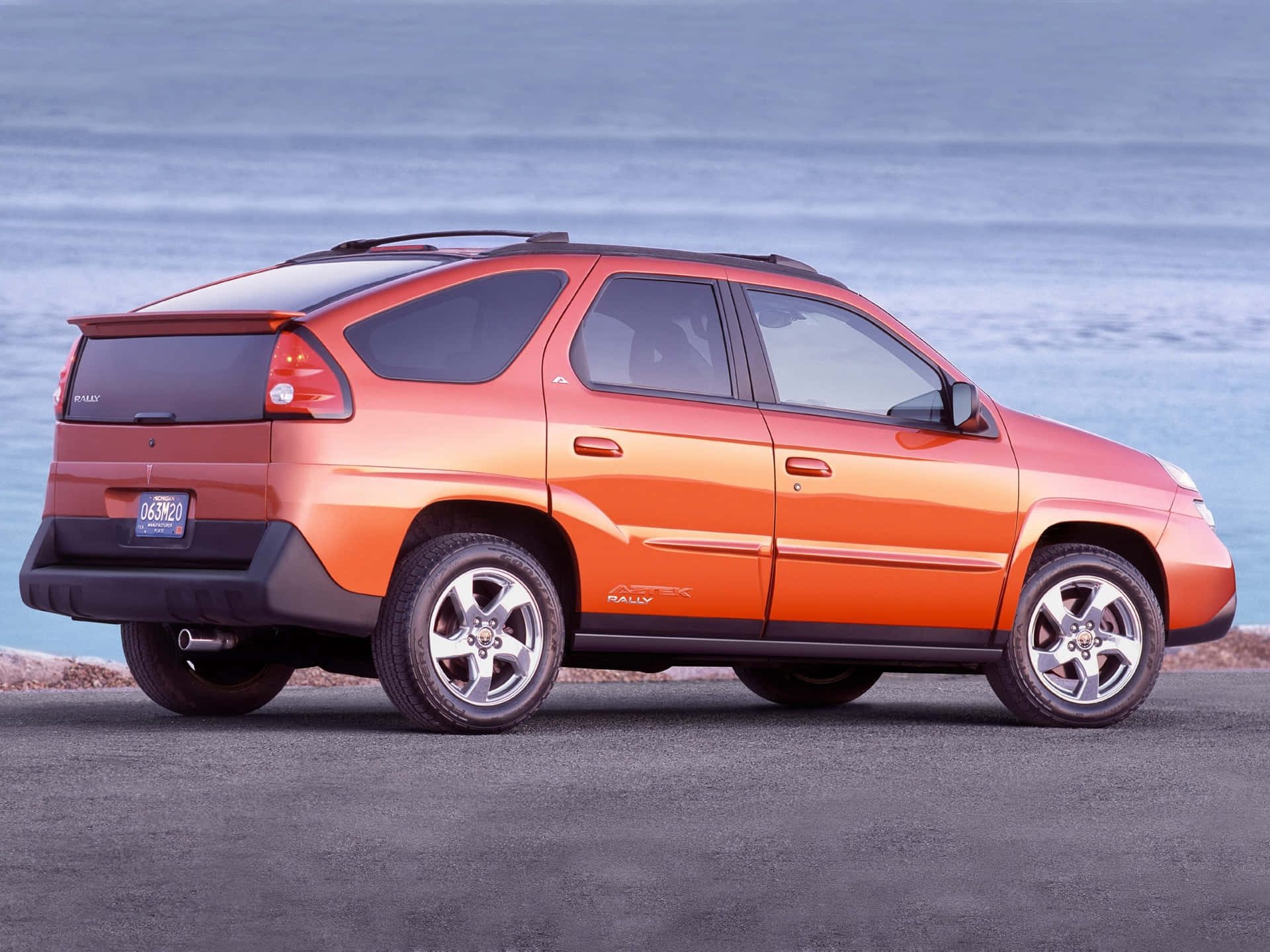 The Iconic Pontiac Aztek On A Journey Wallpaper