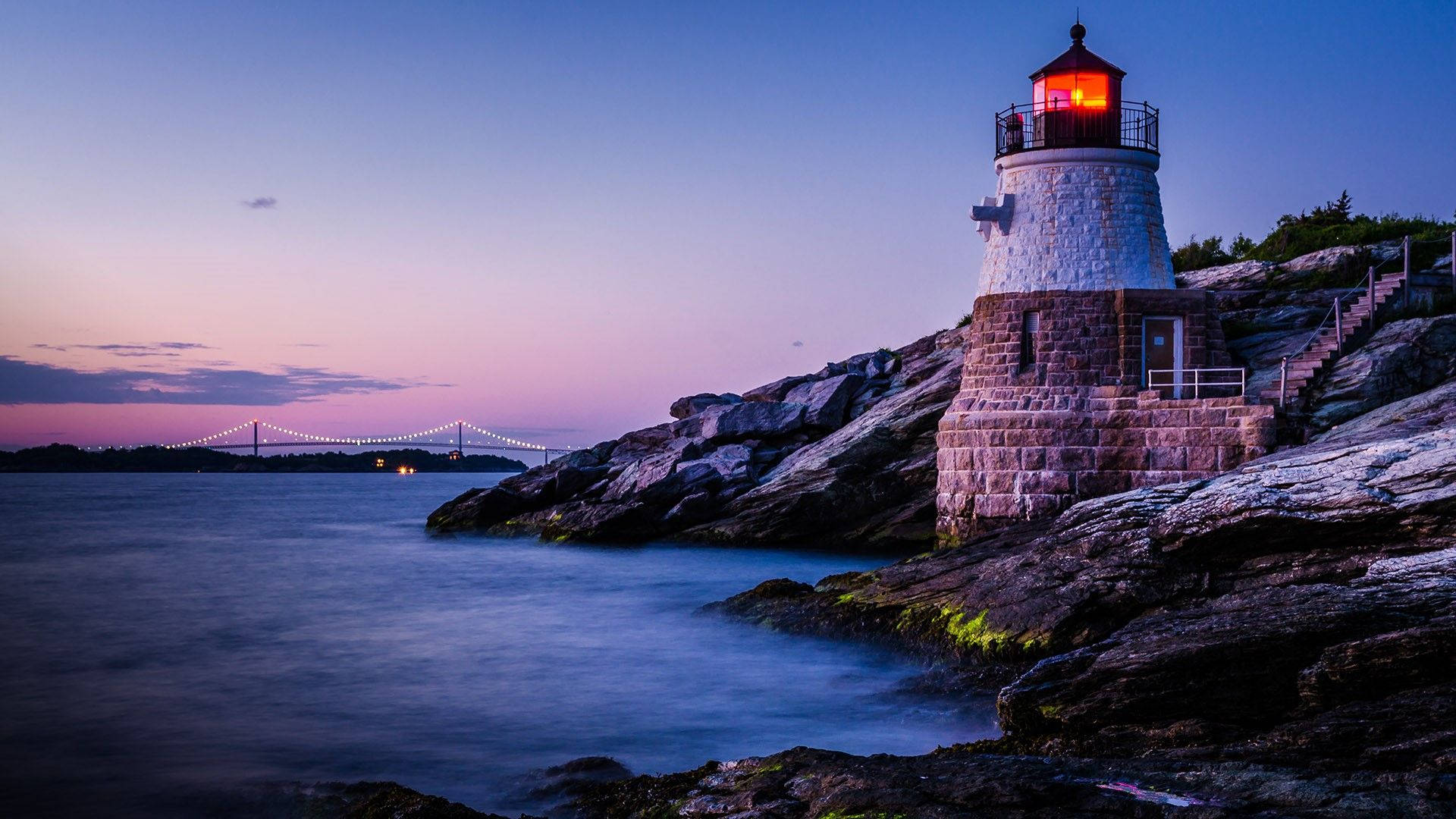 Download The Iconic Rhode Island's Lighthouse Wallpaper | Wallpapers.com