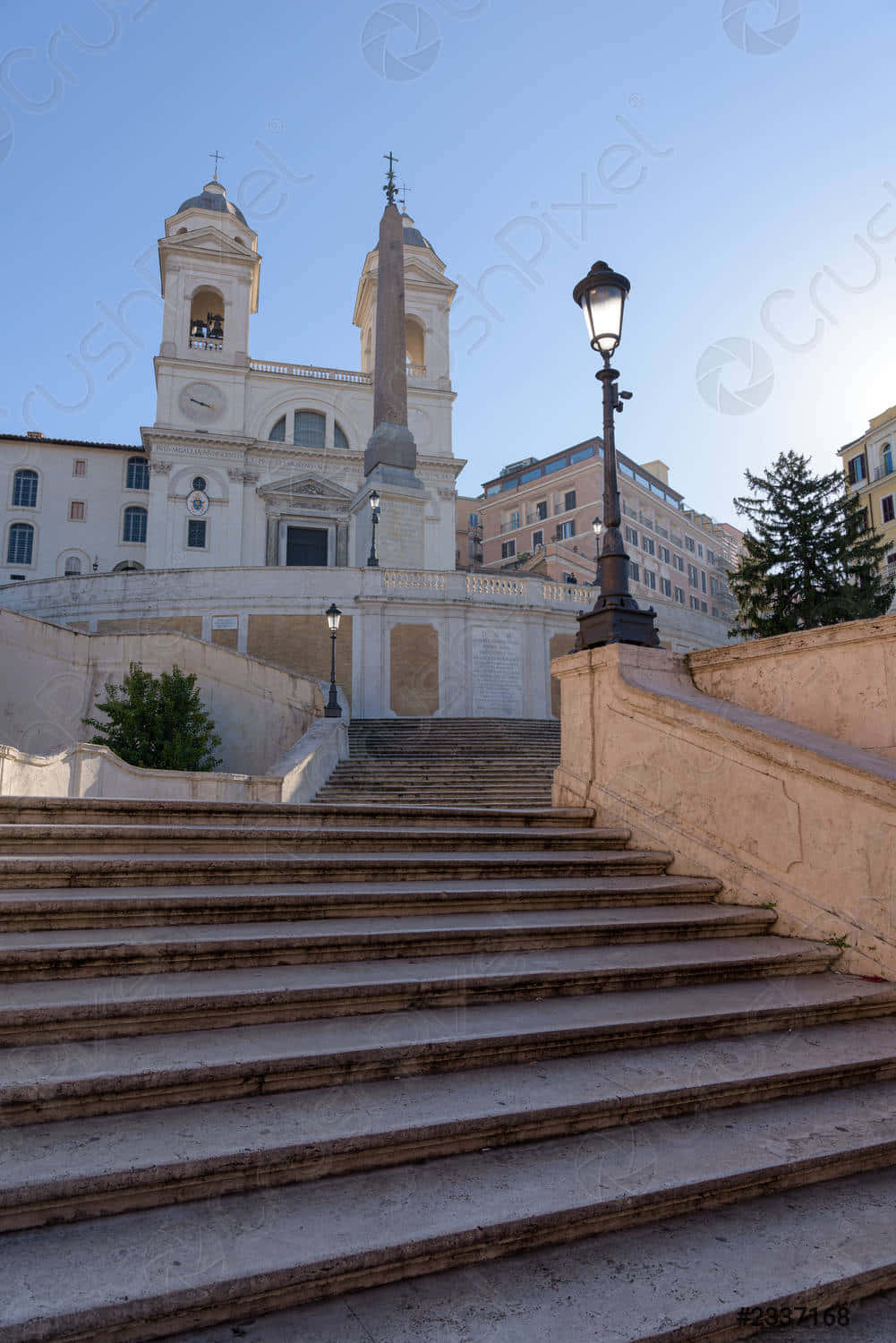 The Iconic Spanish Steps In Rome At Dawn Wallpaper