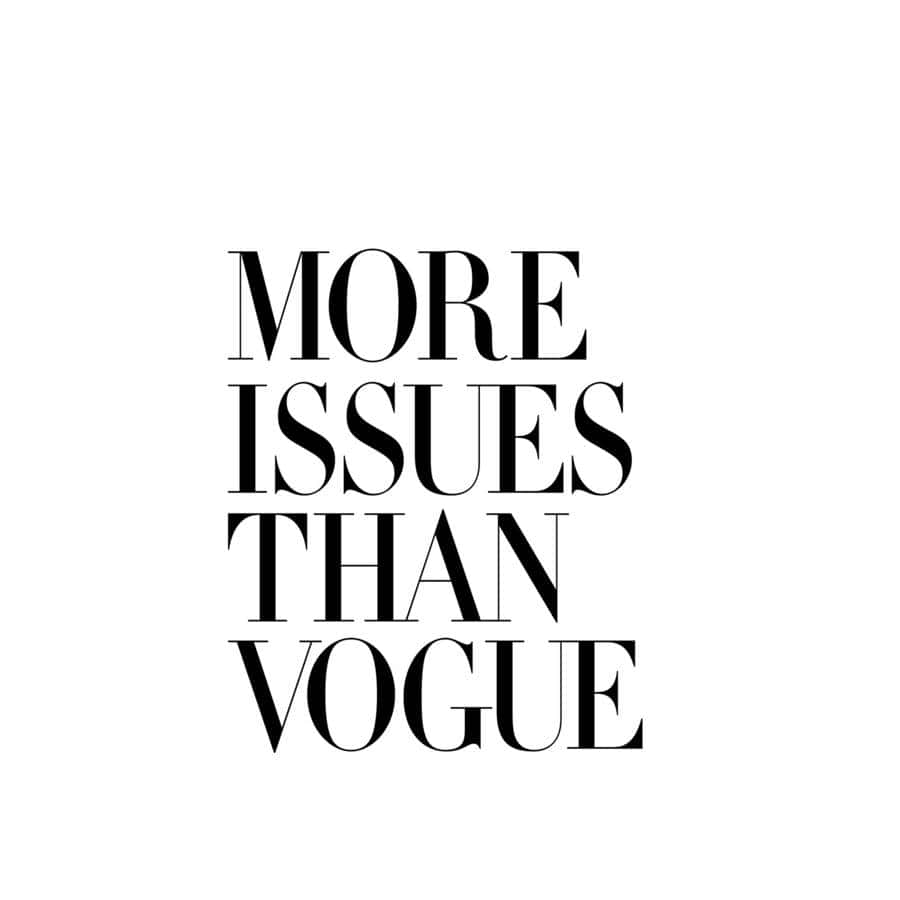 The Iconic Vogue Logo - A Synonym Of High-fashion Wallpaper