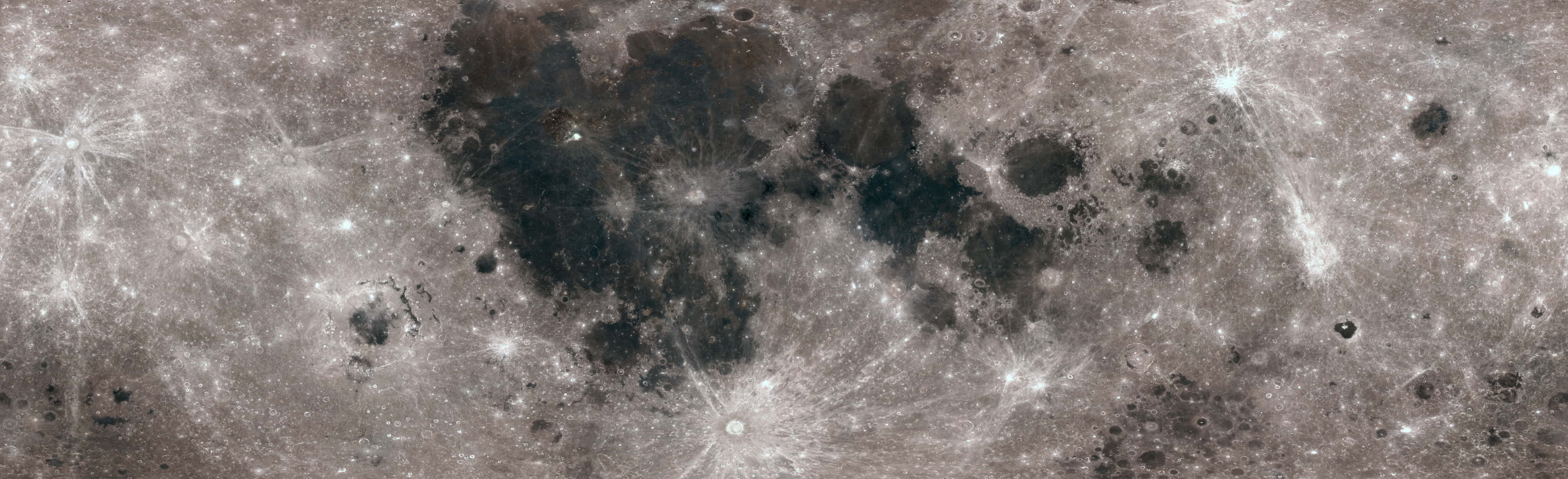 The Illuminated Terrain Of The Lunar Surface Wallpaper