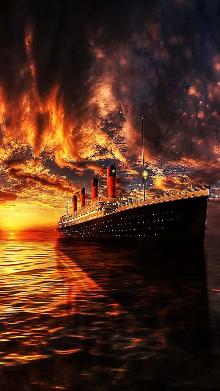 The Illustrious Titanic Embarking On Its Maiden Voyage
