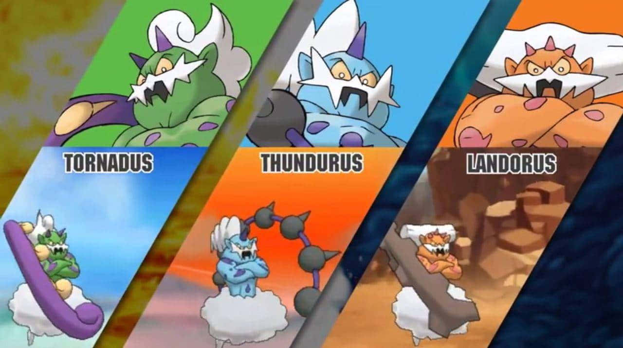 The Incarnate Forms Of Tornadus And The Group Wallpaper