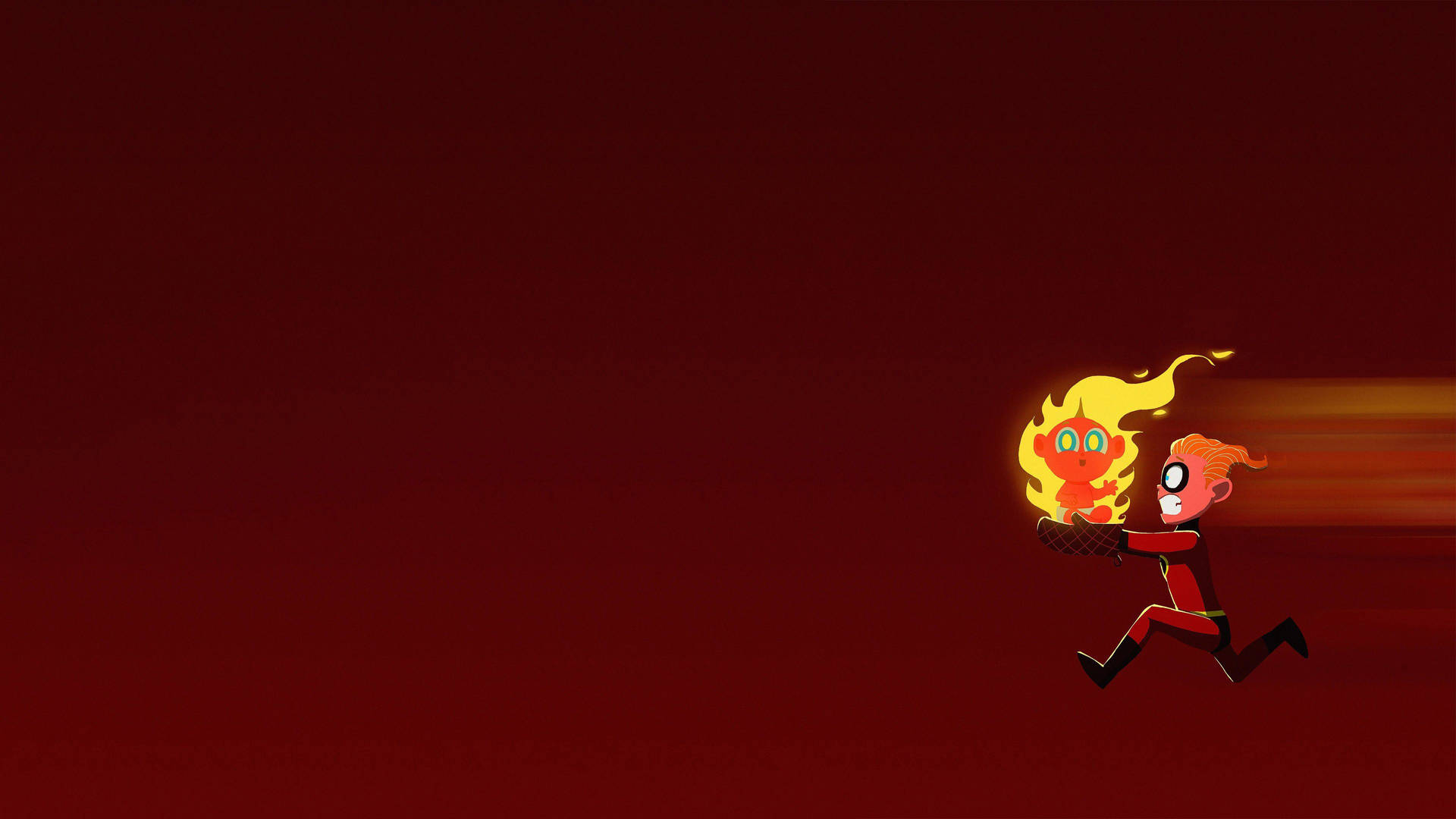 The Incredibles Dash And Jack-jack Background