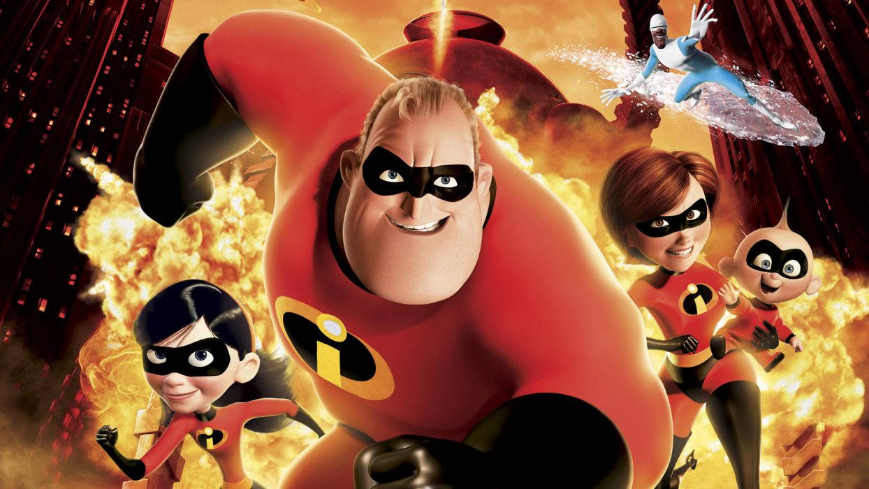 The Incredibles Explosion Background