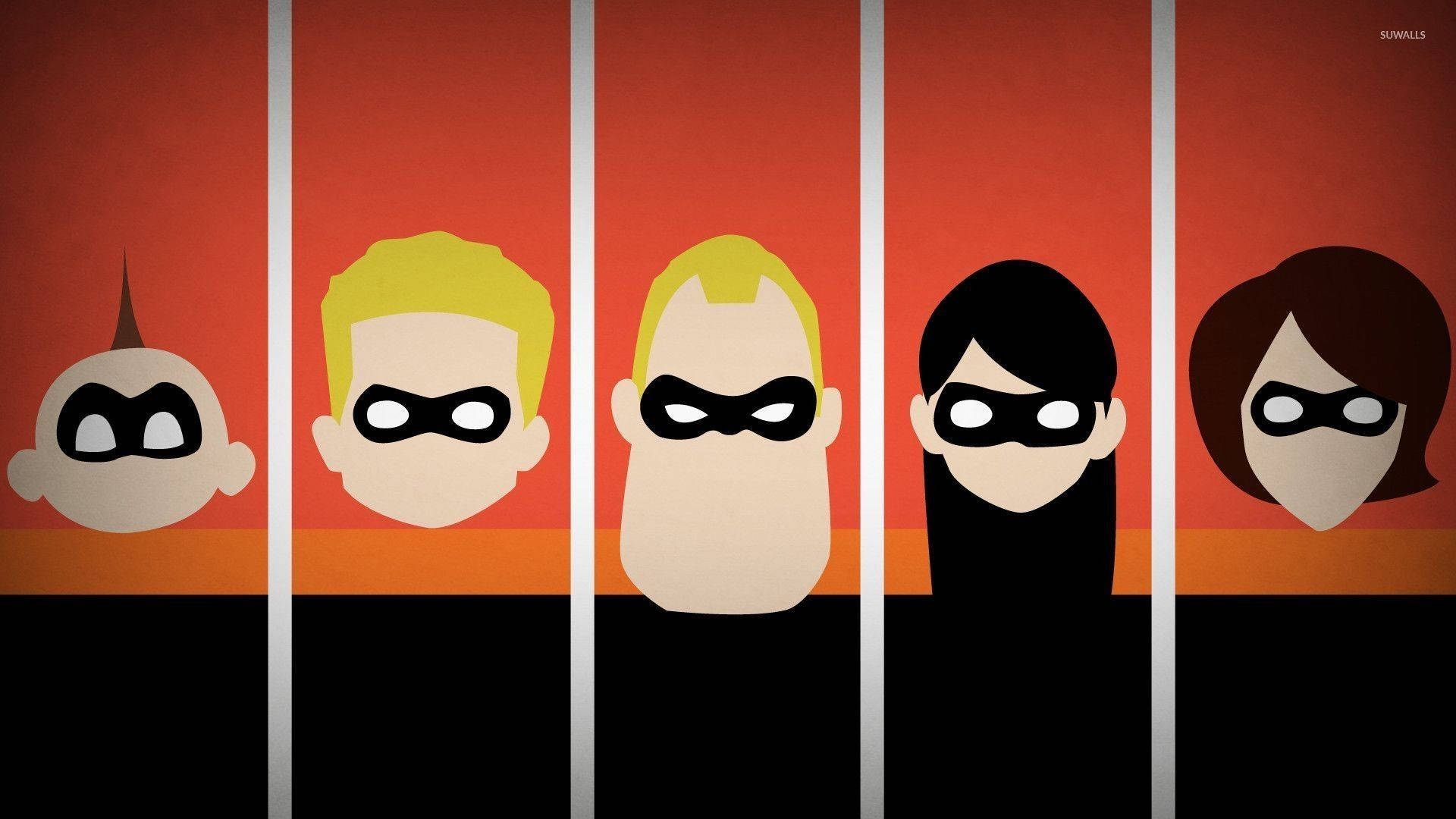 The Incredibles Face Vector Background