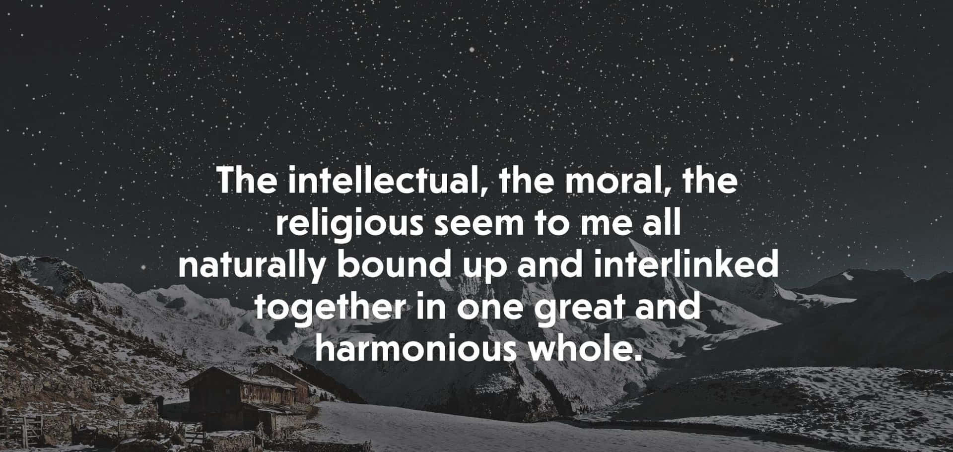 The Intellectual Moral And Religious Wallpaper