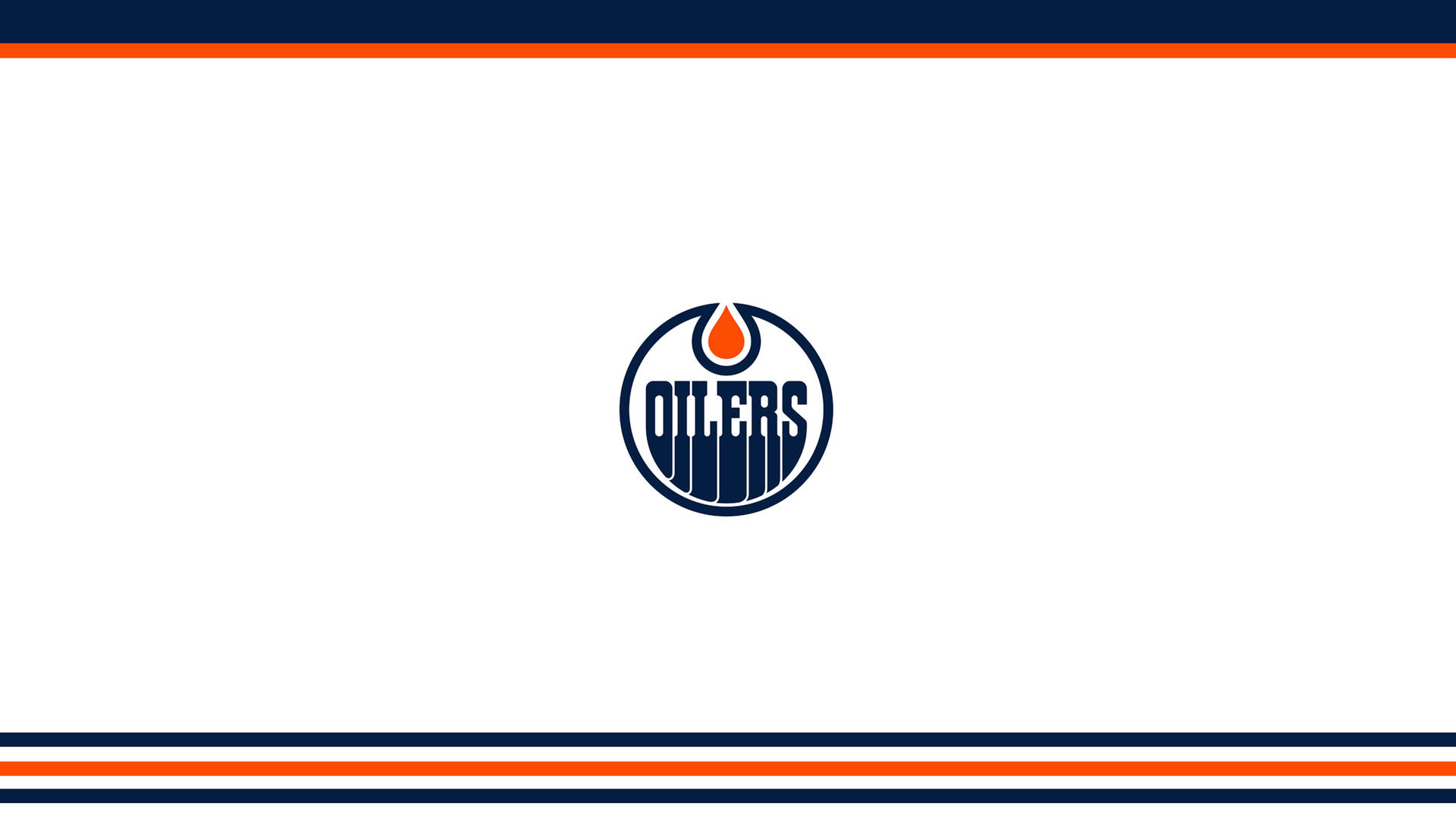 The Intensity Of The Game - Edmonton Oilers In Action Wallpaper