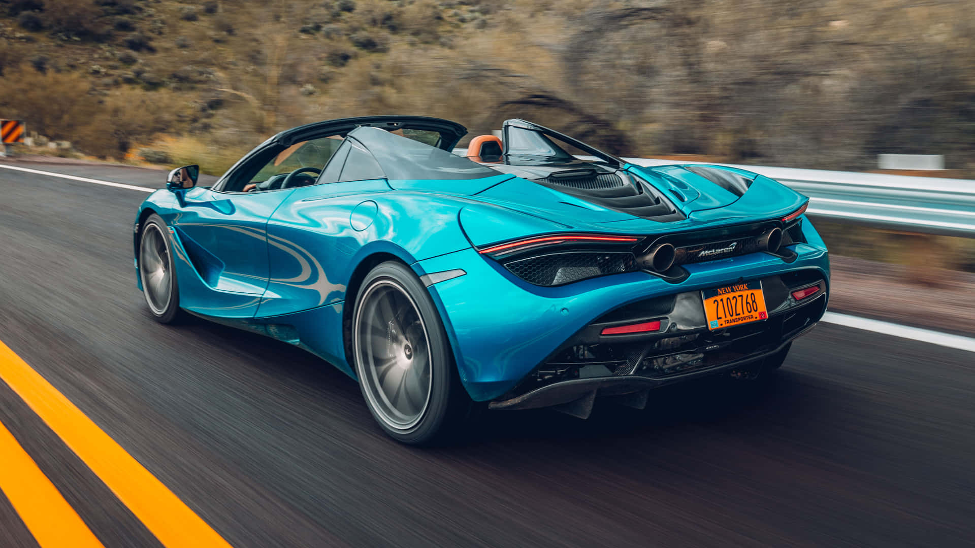 Pelottava Kauneus Mclaren 720s Spiderissä Taustakuva