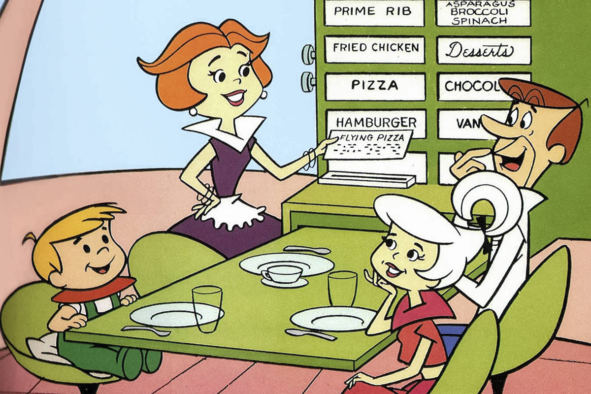 The Jetsons Family At The Diner Wallpaper