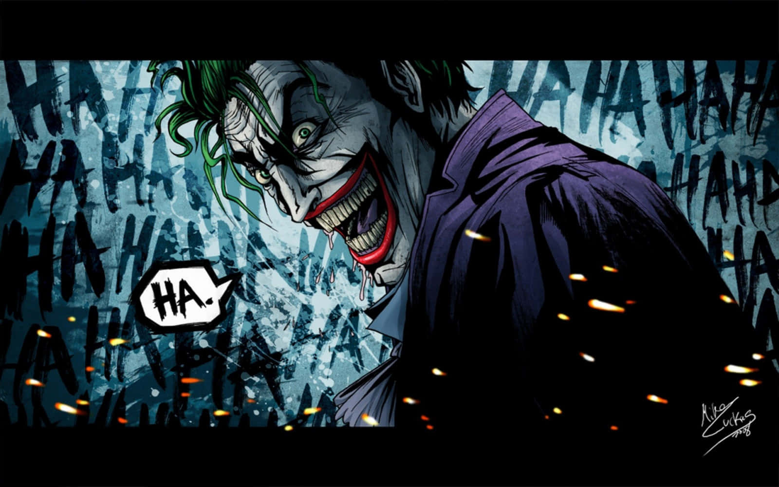 "The Character of The Joker Inspiring Generations of Comics" Wallpaper