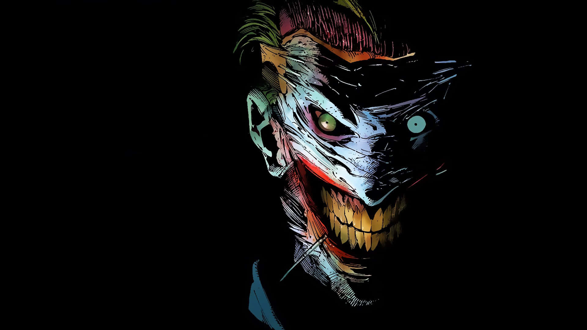 Elpríncipe Payaso Del Crimen - El Joker En Todo Su Esplendor Maravilloso De Los Cómics. Fondo de pantalla