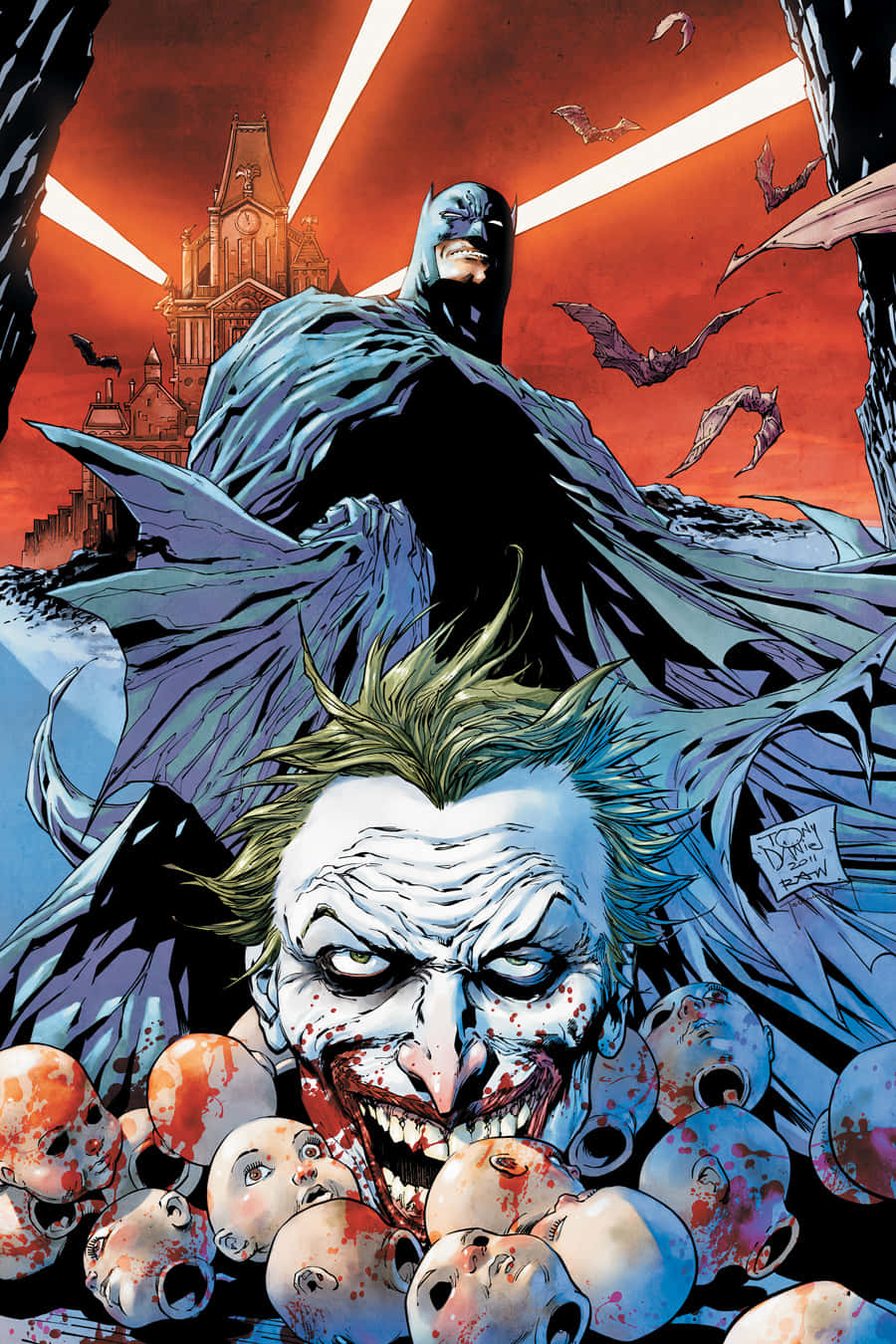 Den Joker fra DC Comics Joker Comic-serien er vist i denne tapet. Wallpaper