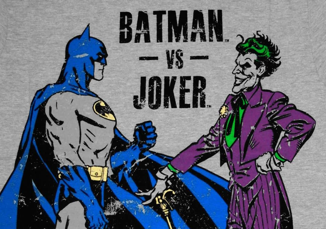 Batman Versus The Joker Comic Art Wallpaper