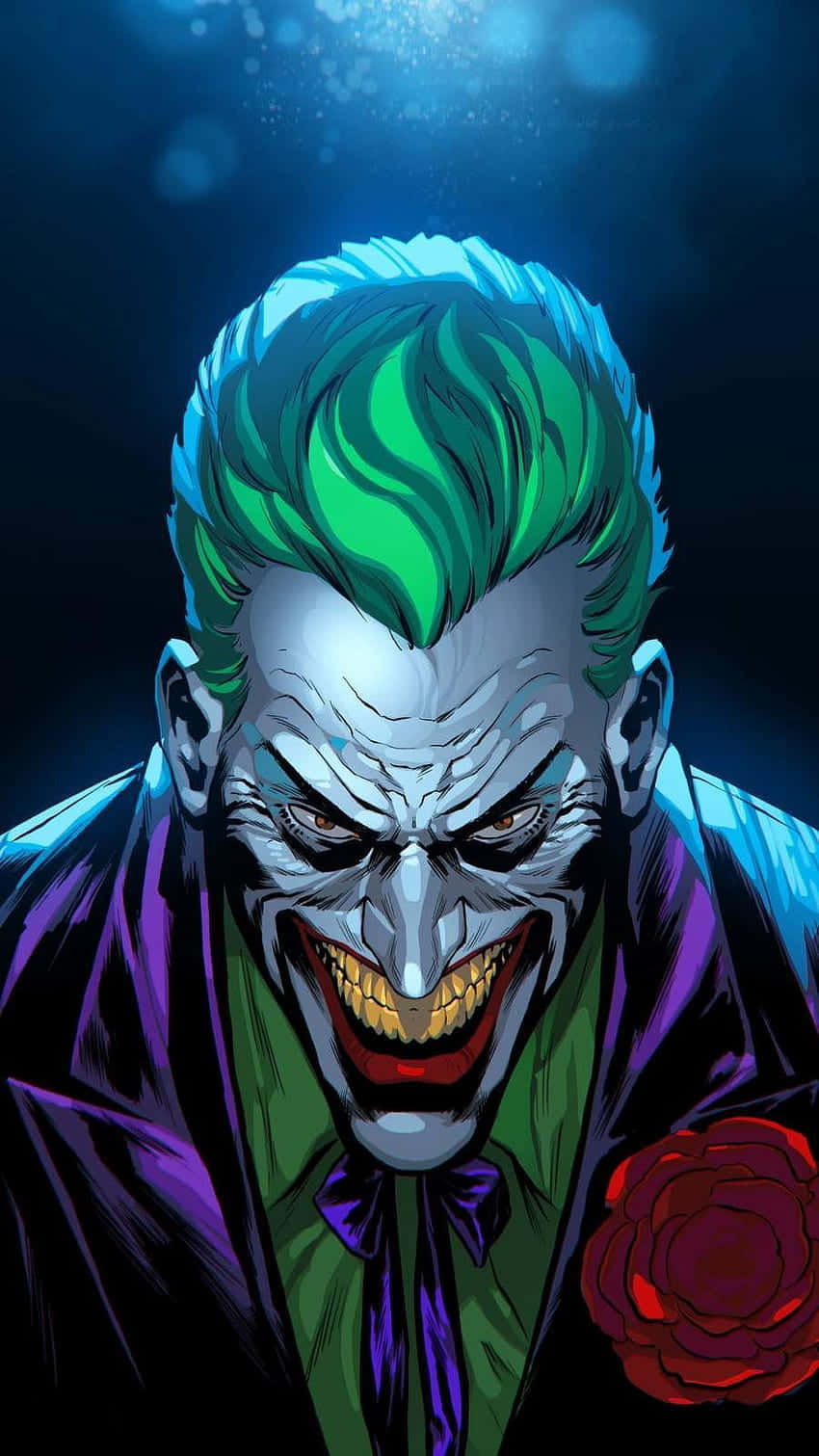 Joker ødelægger hærværk i Gotham City! Wallpaper