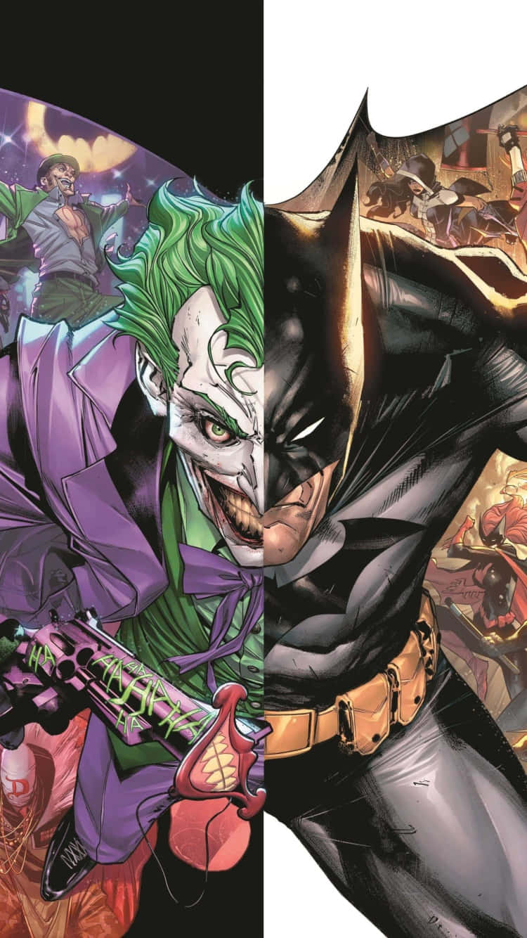 The Joker And Batman Comic Cover Wallpaper