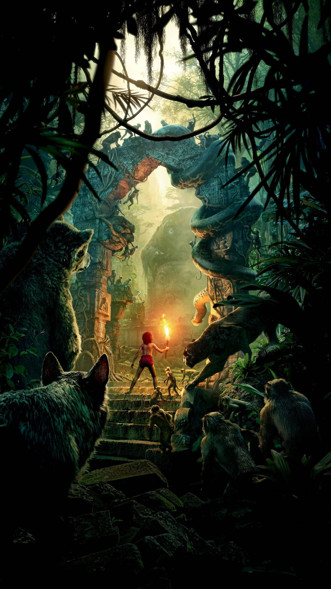 The Jungle Book Archway Wallpaper