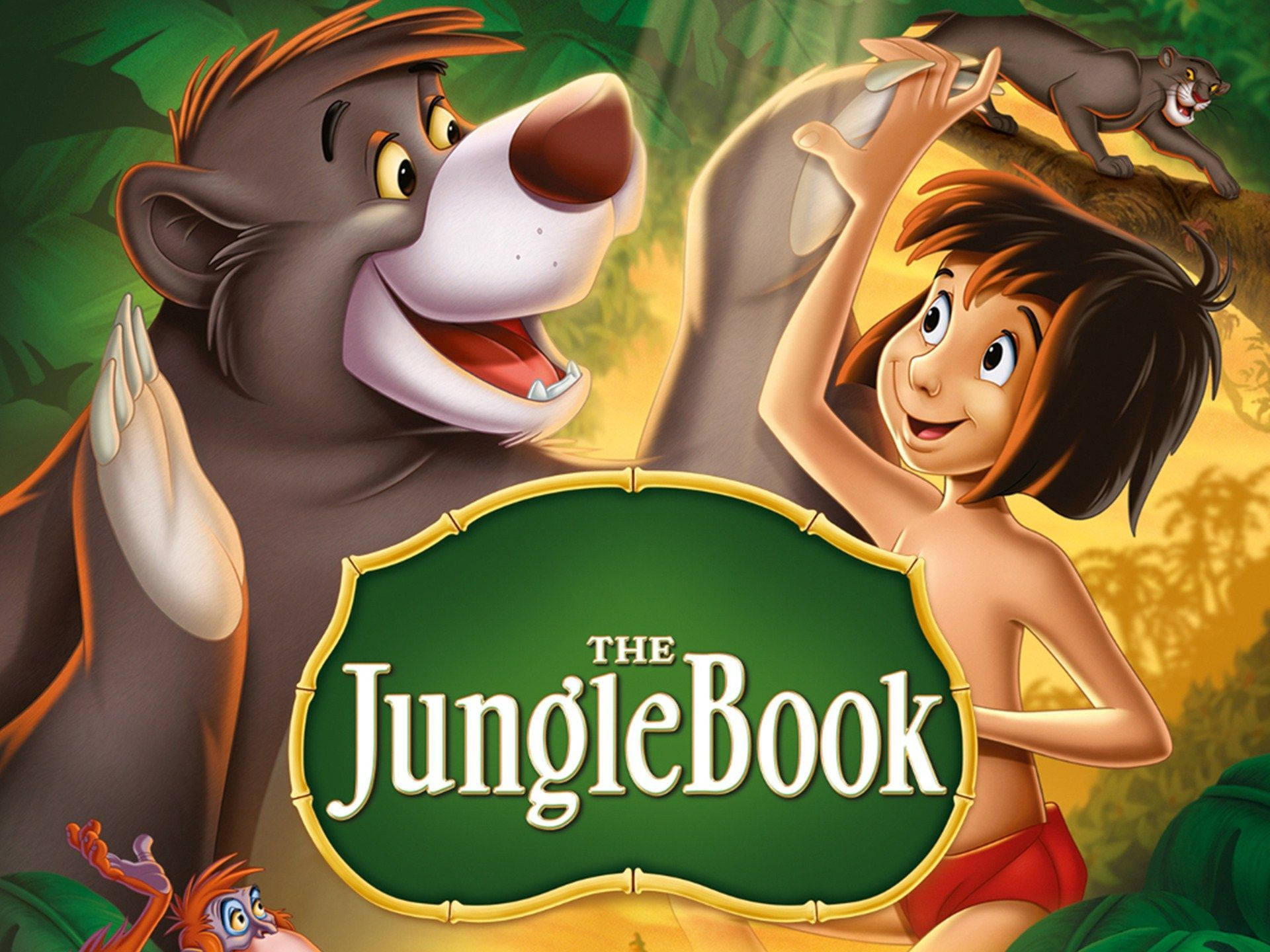 Dasdschungelbuch - Baloo Und Mowgli Wallpaper