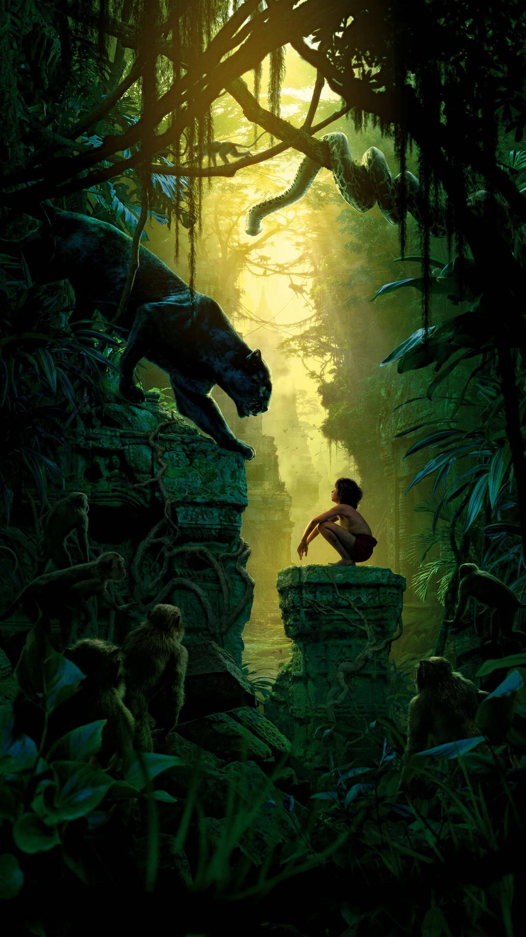 The Jungle Book Green Forest Wallpaper