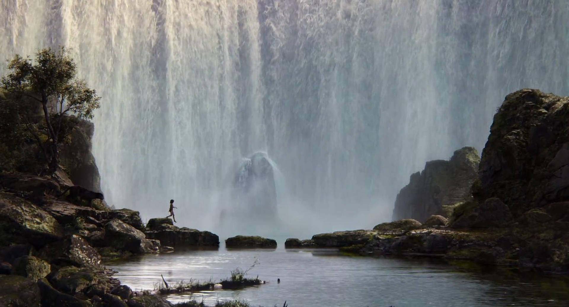 The Jungle Book Majestic Waterfall Wallpaper