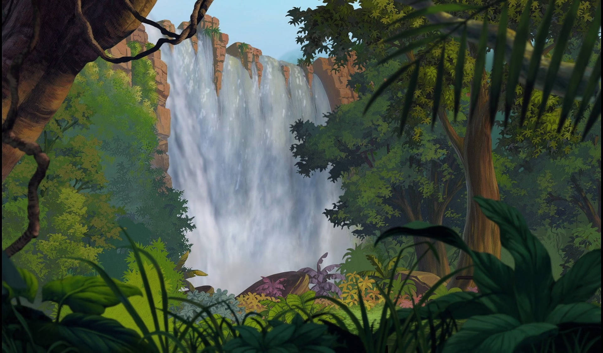 The Jungle Book Waterfalls Wallpaper