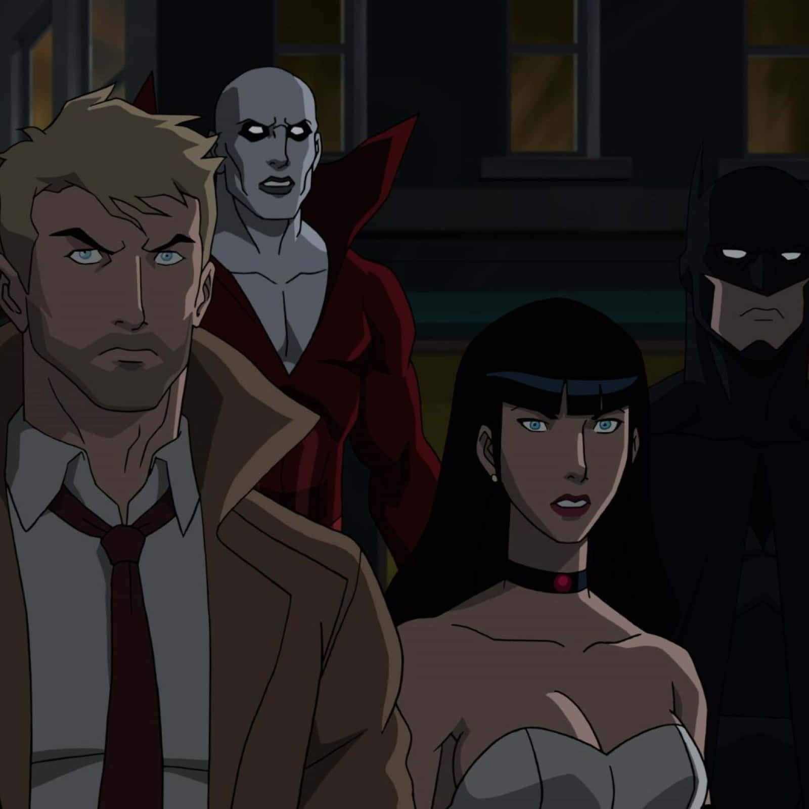 The Justice League Dark team in action against supernatural forces Wallpaper