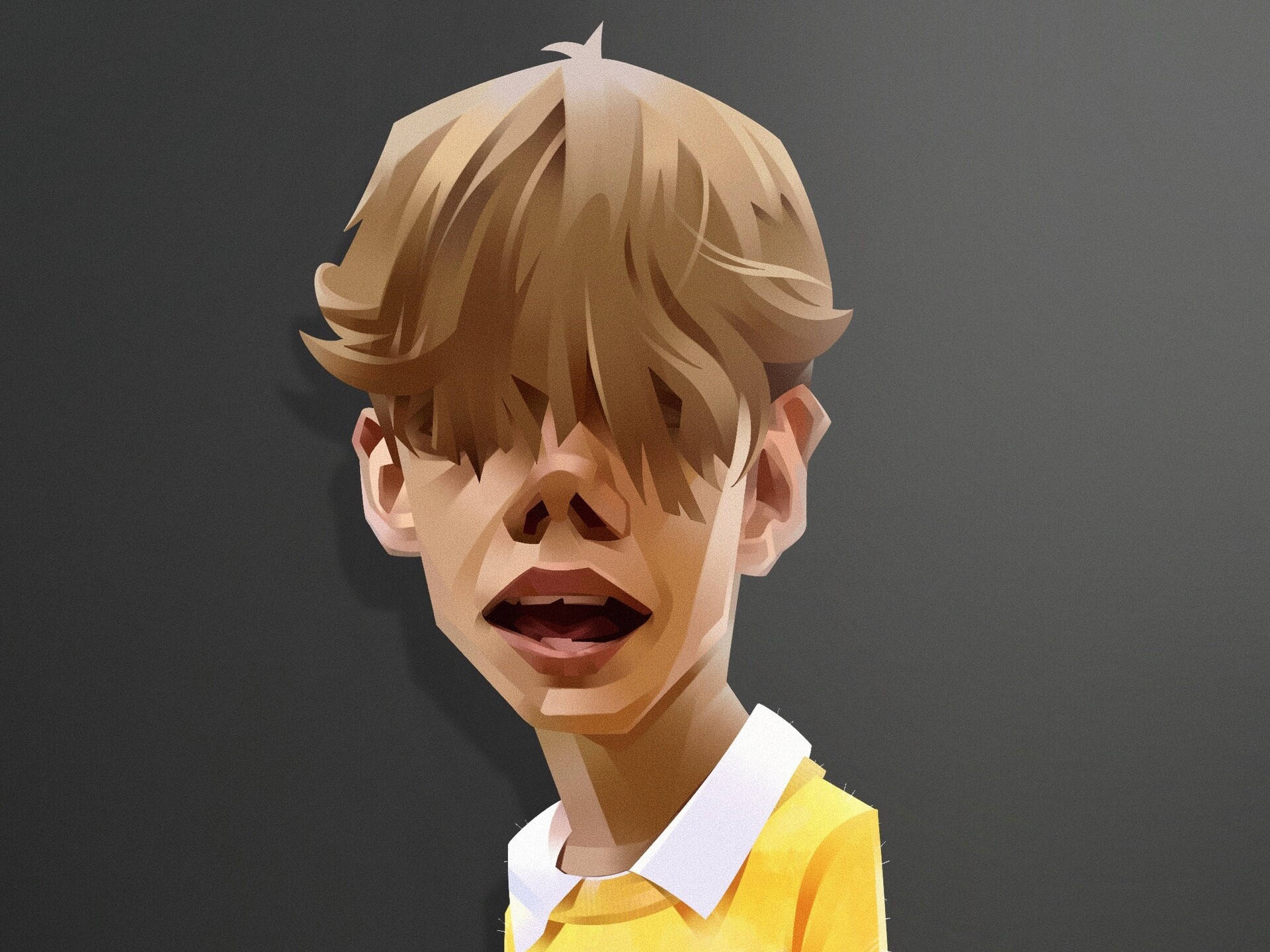 Elretrato De The Kid Laroi En Arte Digital. Fondo de pantalla