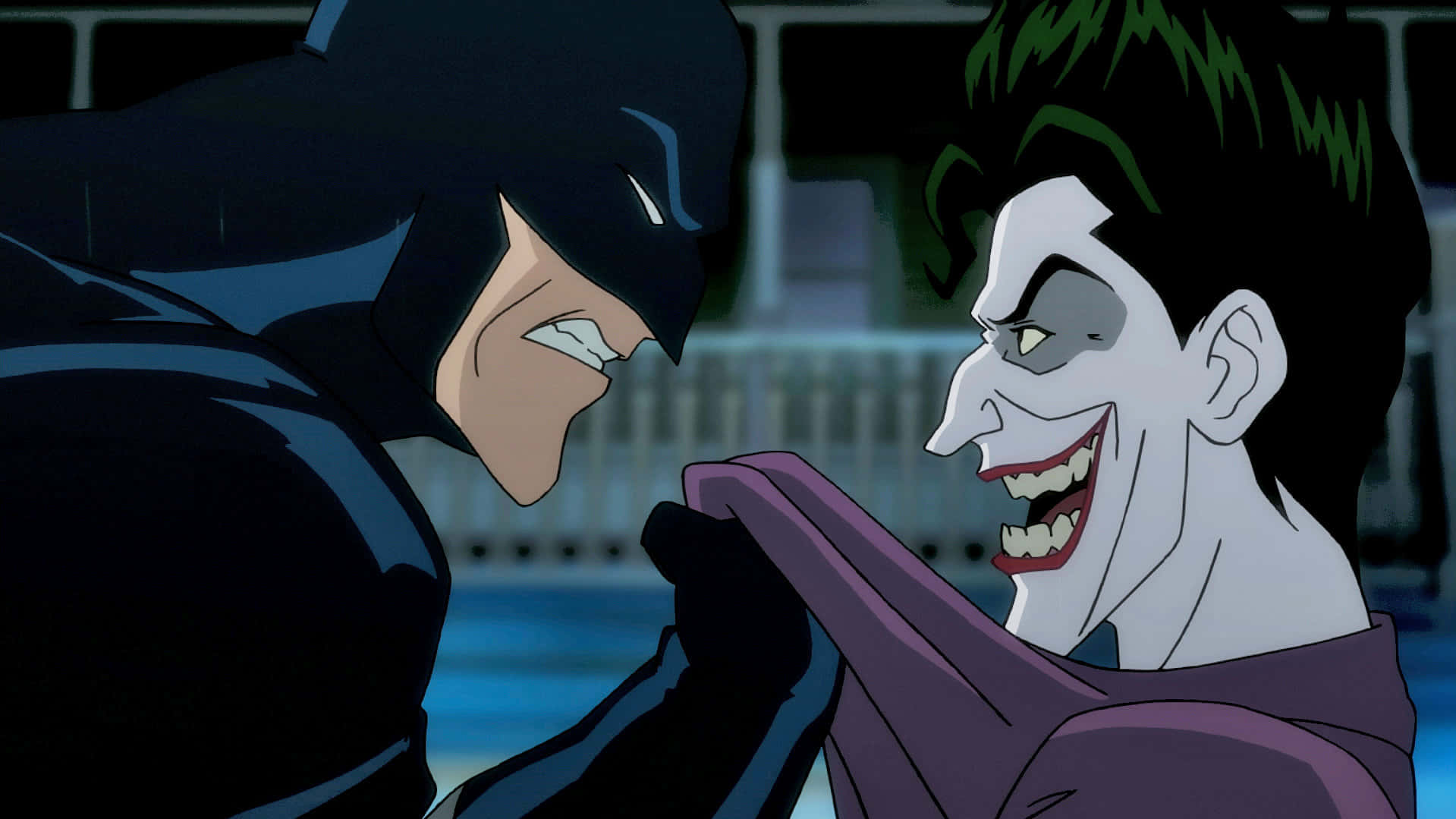 The Killing Joke - Joker's sinister grin Wallpaper