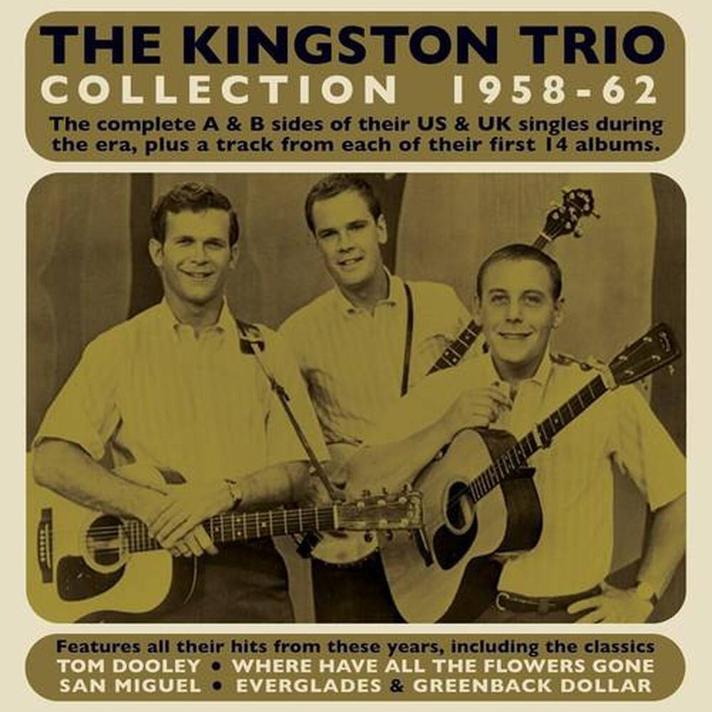 Det Kingston Trio Collection 1958-62 Album Cover Wallpaper Wallpaper