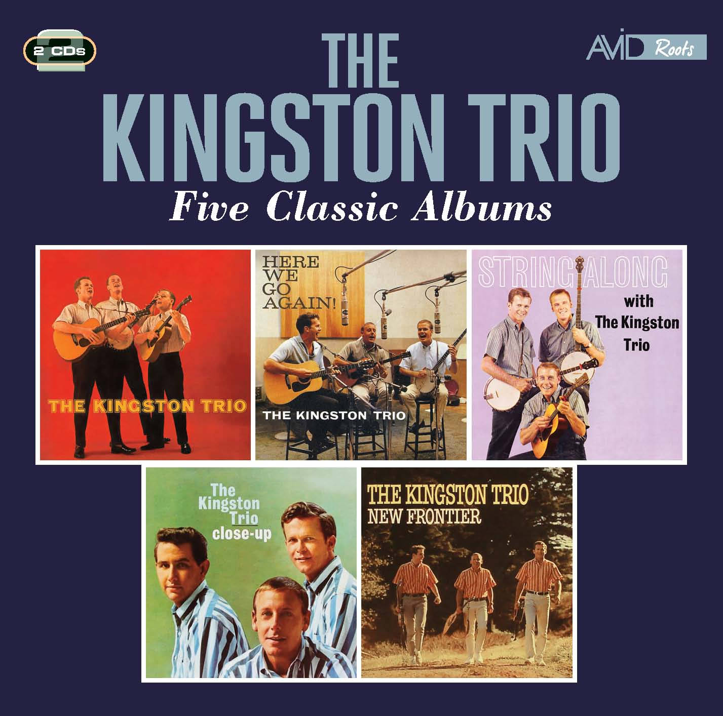 Kingston Trio Fem Classic Albums Tapet. Wallpaper