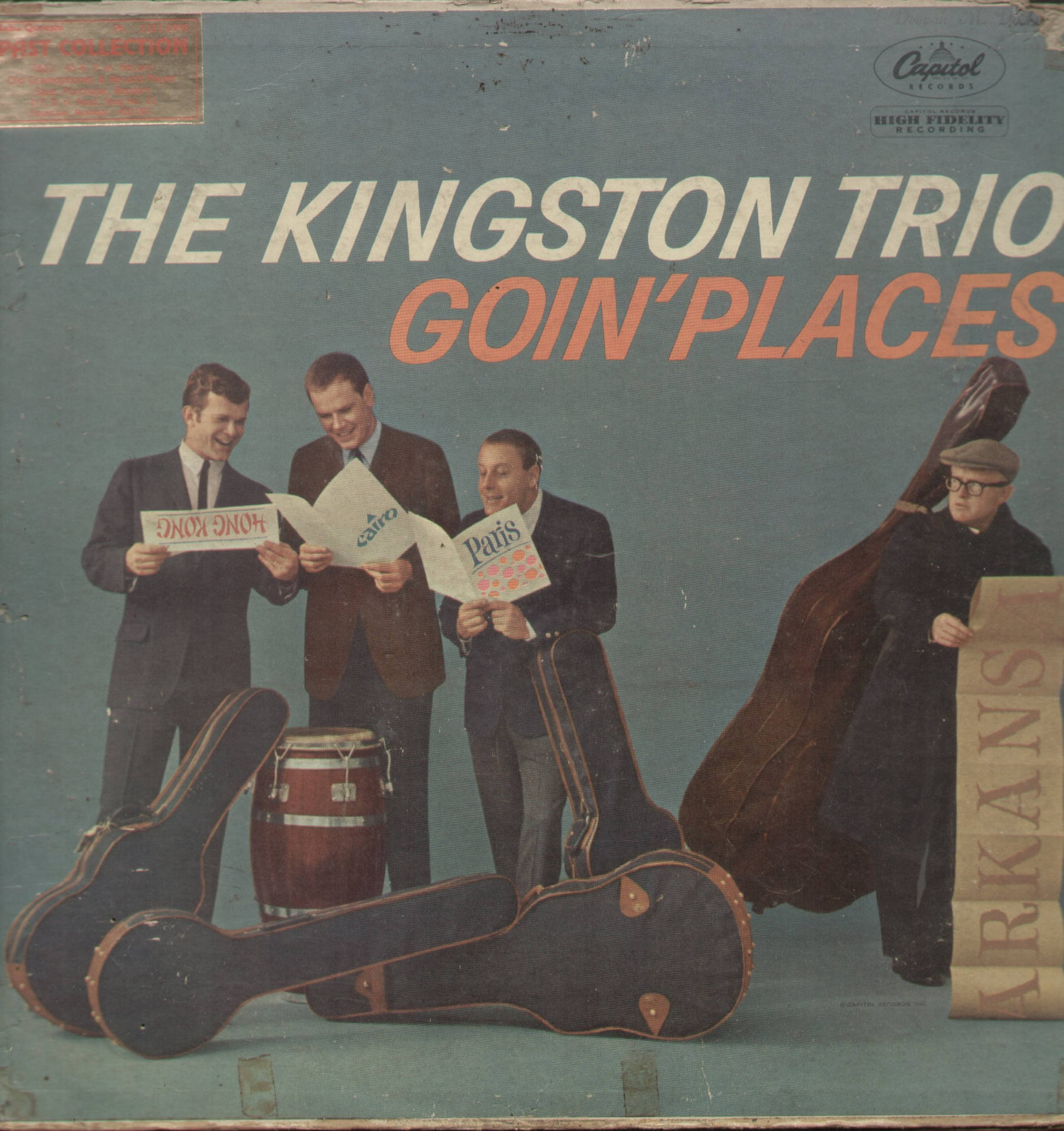 Kingston Trio Goin Steder Album Cover Wallpaper Wallpaper