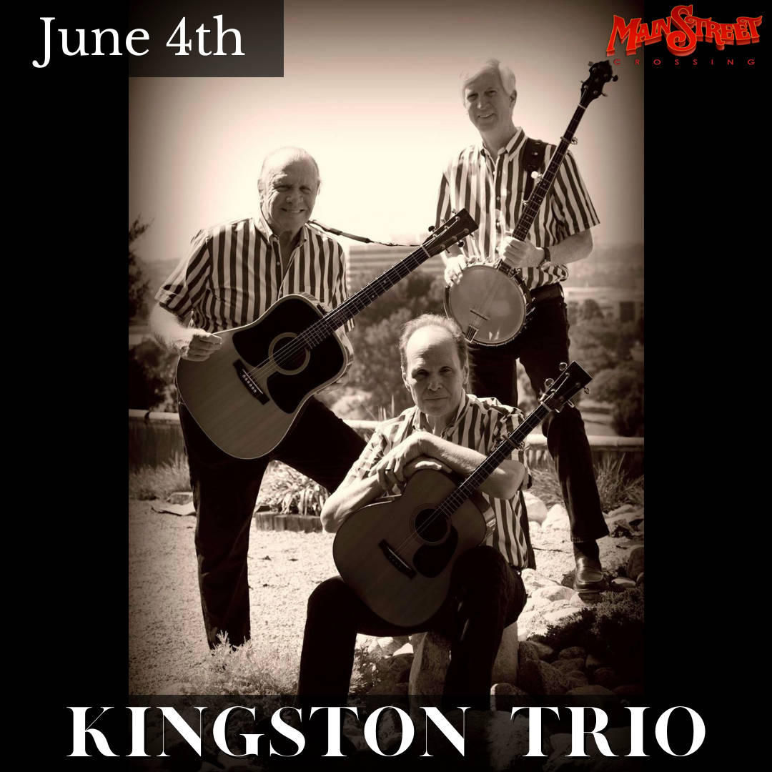 Ilposter Promozionale Del Kingston Trio Per Main Street Crossing. Sfondo