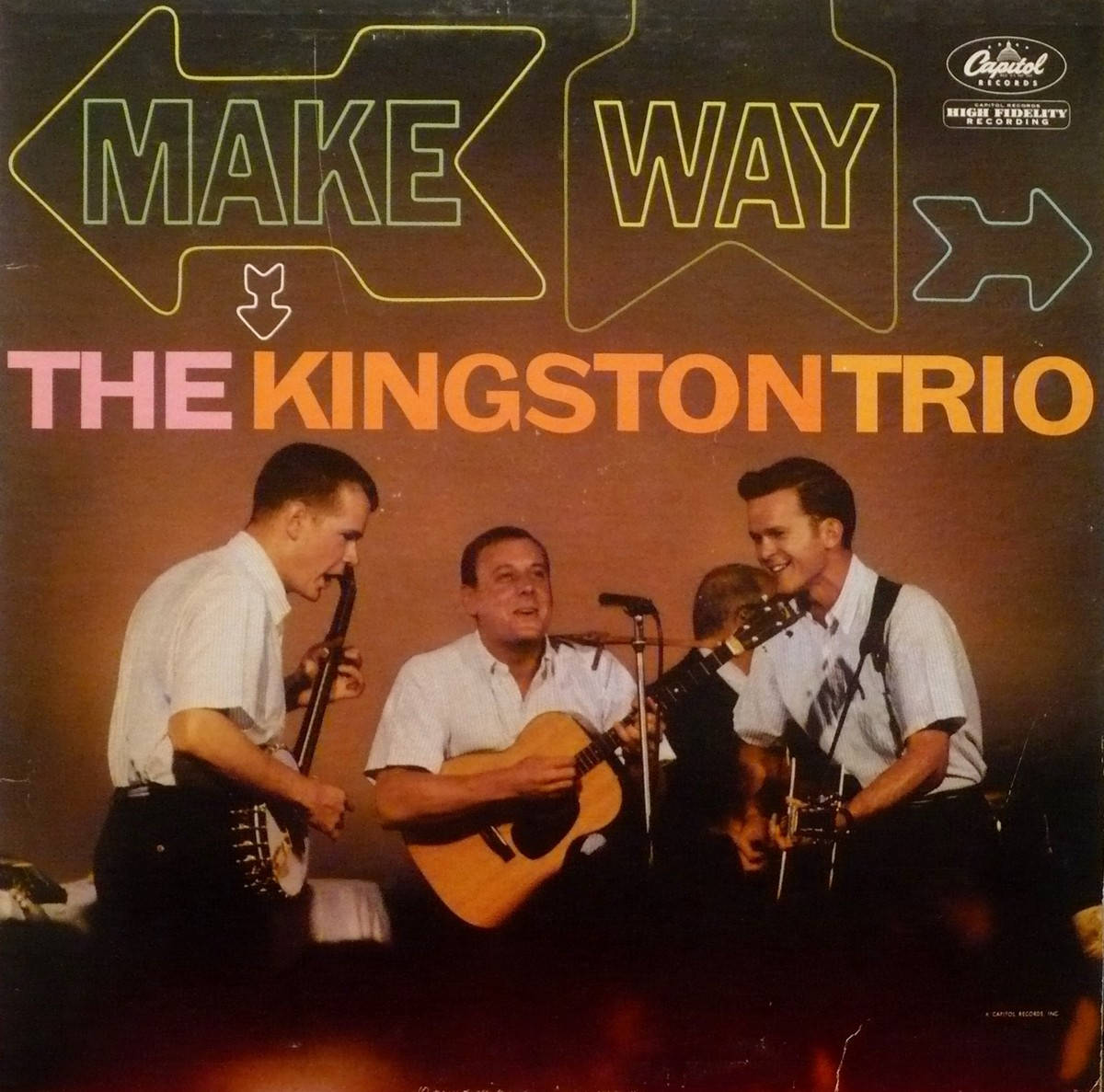 Den Kingston Trio Make Way Album Cover Tapet Wallpaper