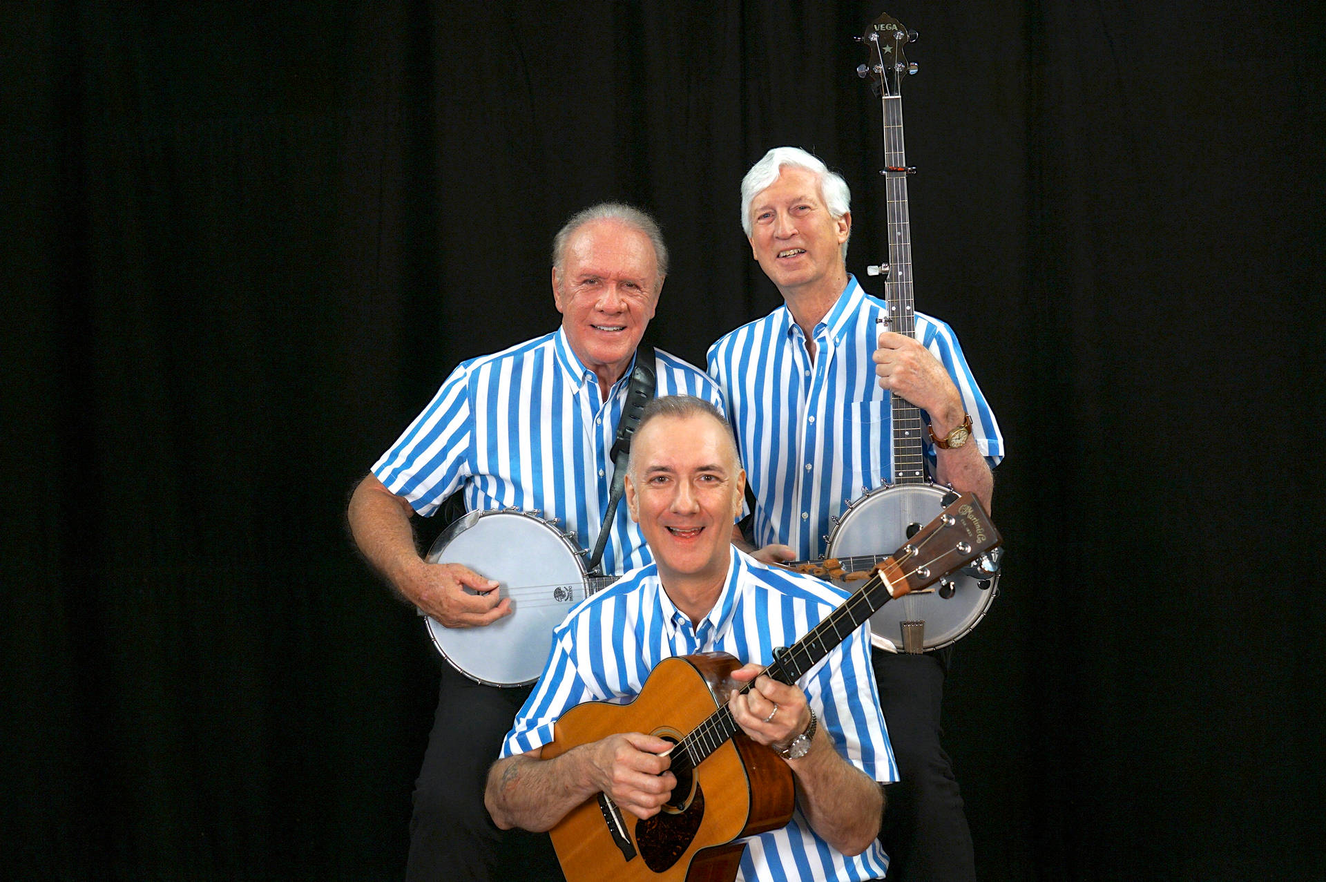 The Kingston Trio at a Photoshoot by Chris Devlin Wallpaper