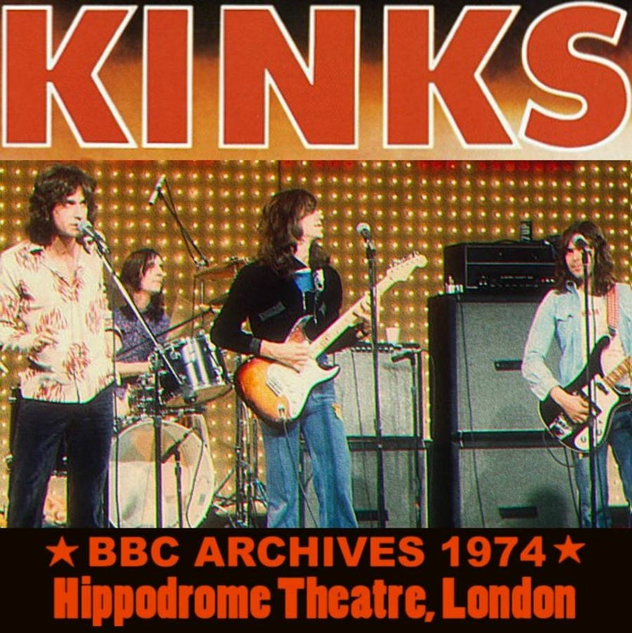 Kinksbbc-arkiv 1974 Hippodrome-teatern London. Wallpaper