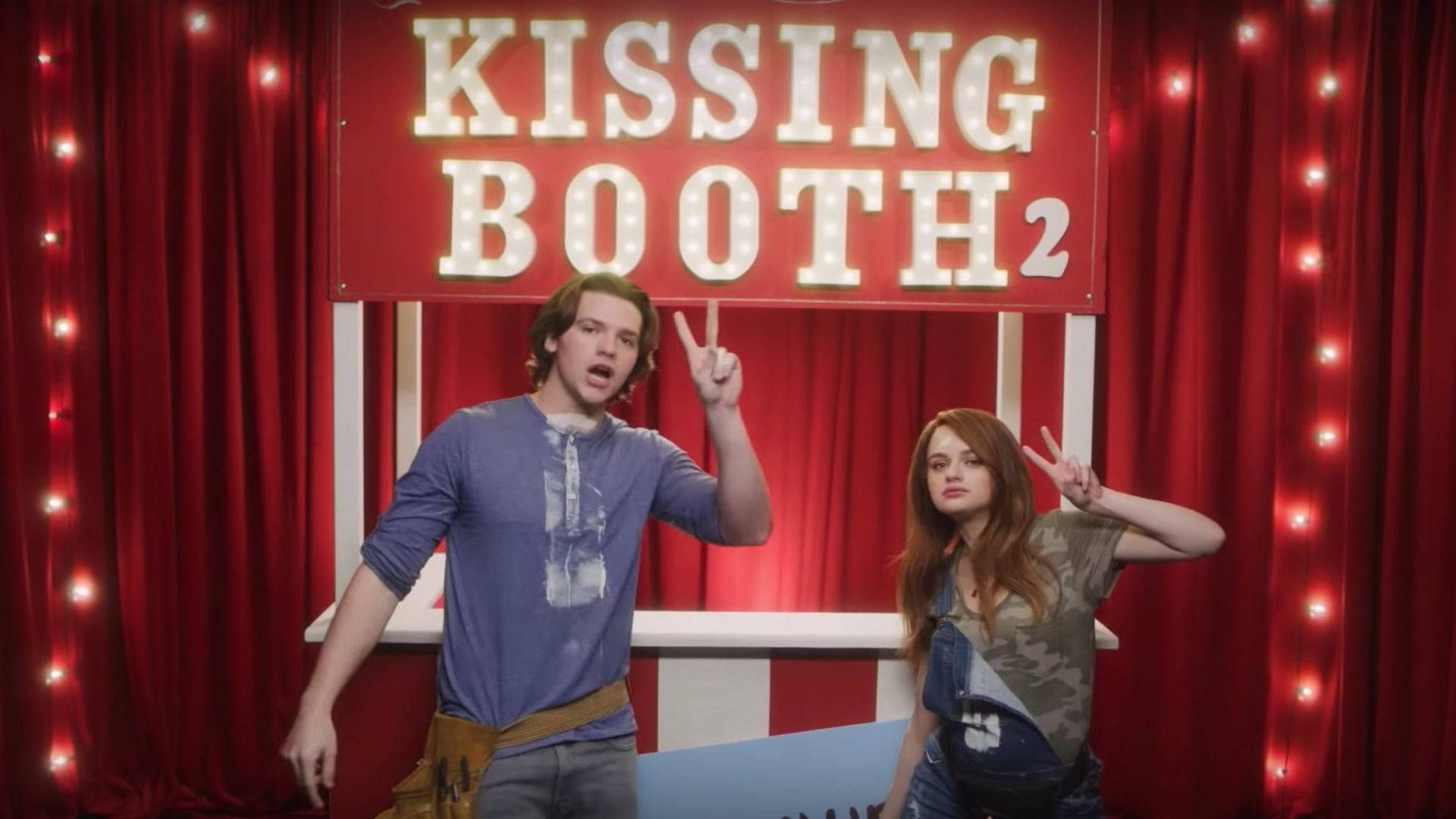 The Kissing Booth Red Aesthetic Background Wallpaper