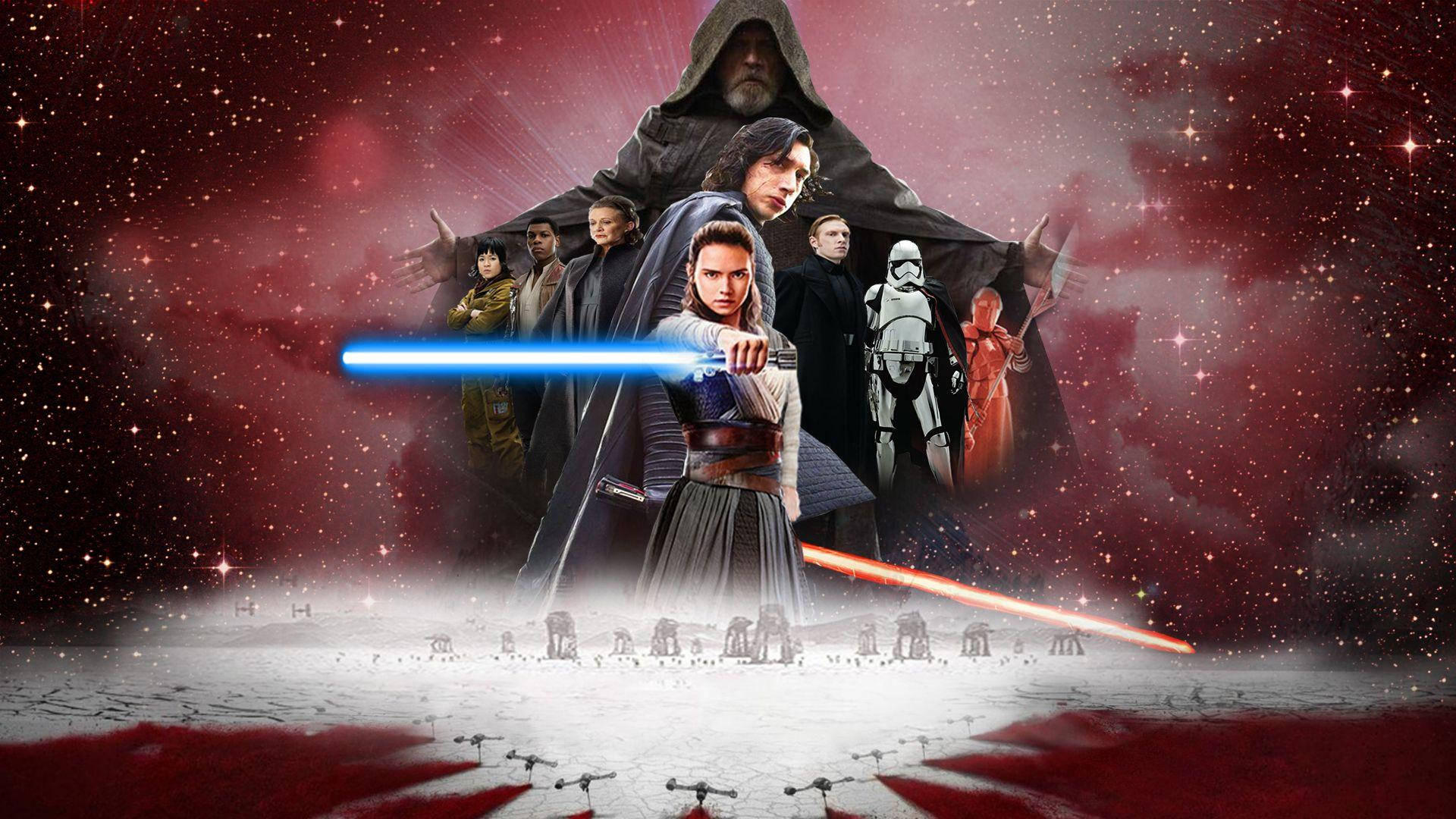 Reytrainiert Mit Der Macht In Star Wars: Die Letzten Jedi. Wallpaper
