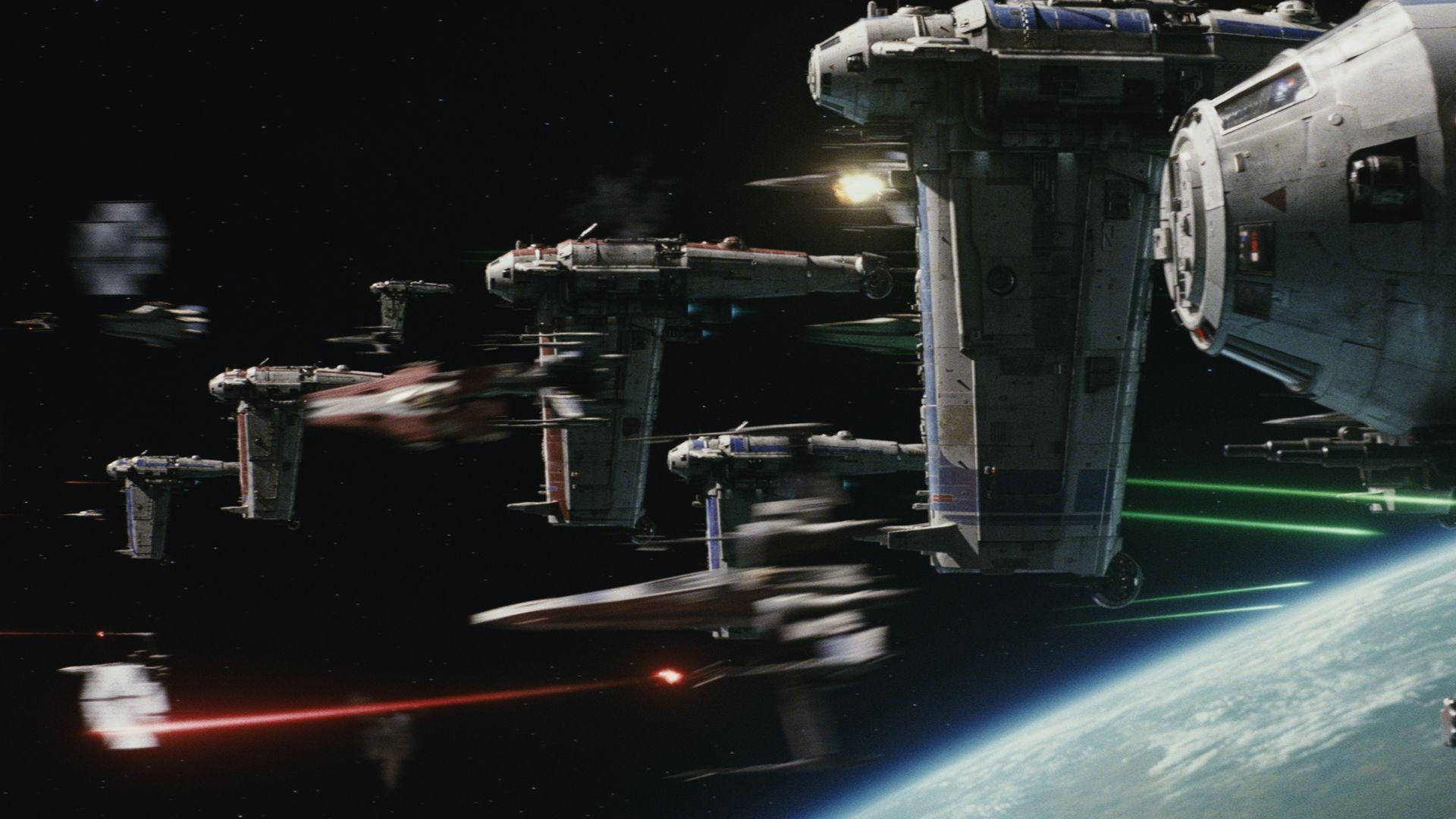 Space Ship The Last Jedi Star Wars Wallpaper