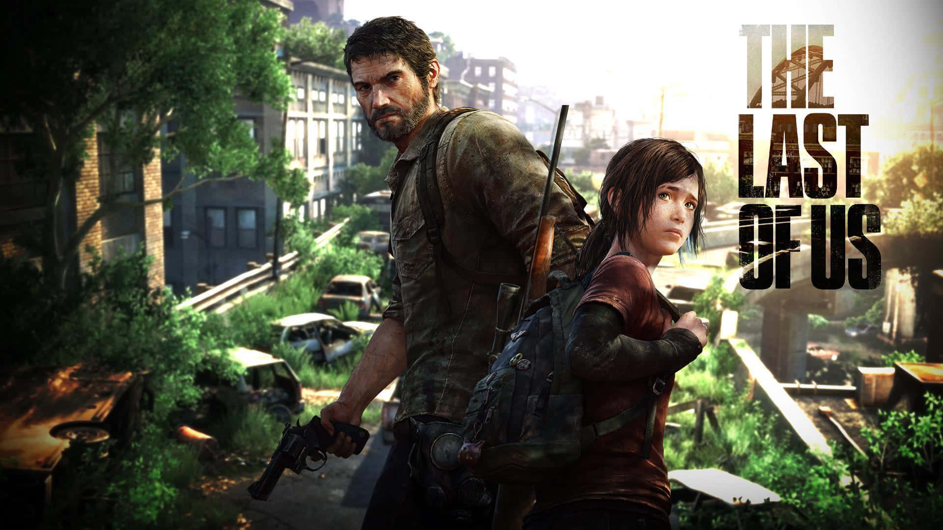 Ellie and Joel in a Cinematic Moment from The Last Of Us