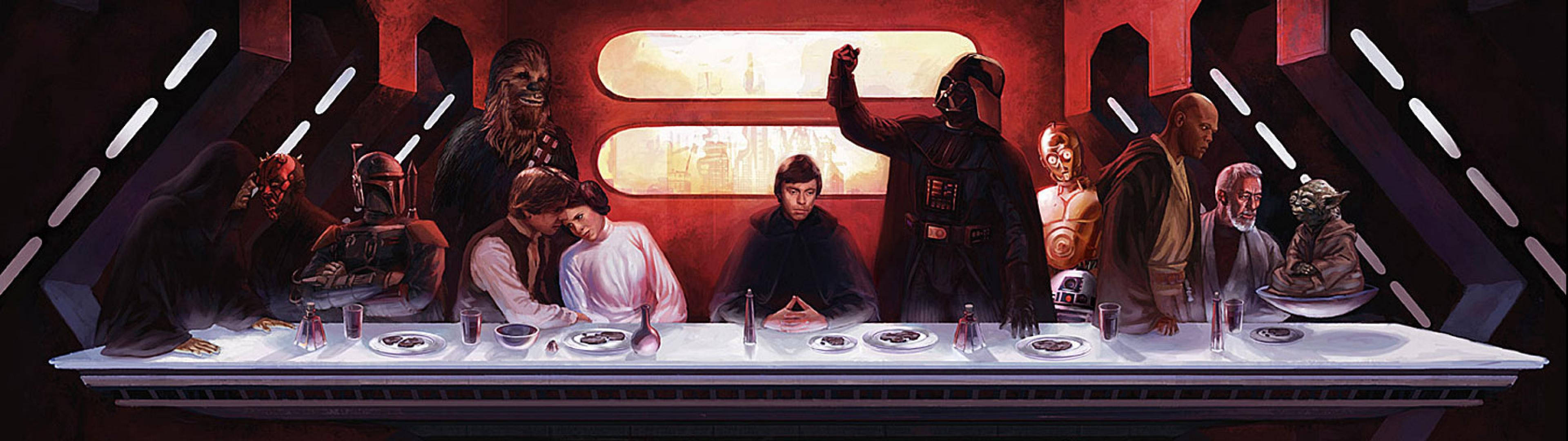 The Last Supper Star Wars Dual Screen Wallpaper
