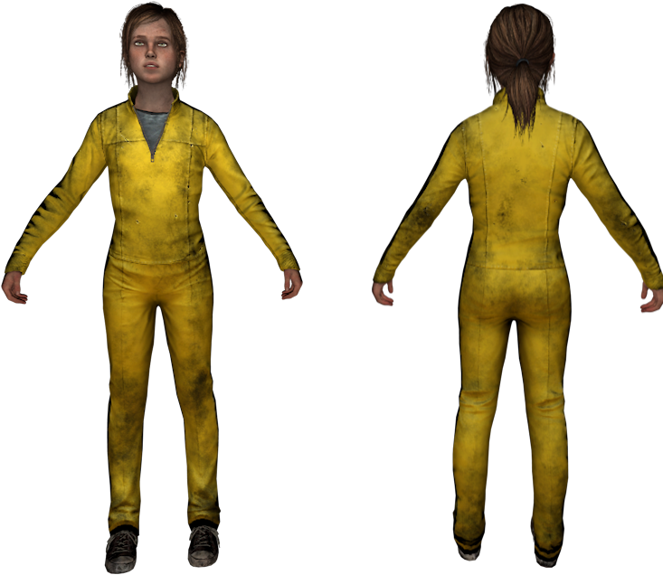 The Lastof Us Character Model Yellow Jumpsuit PNG