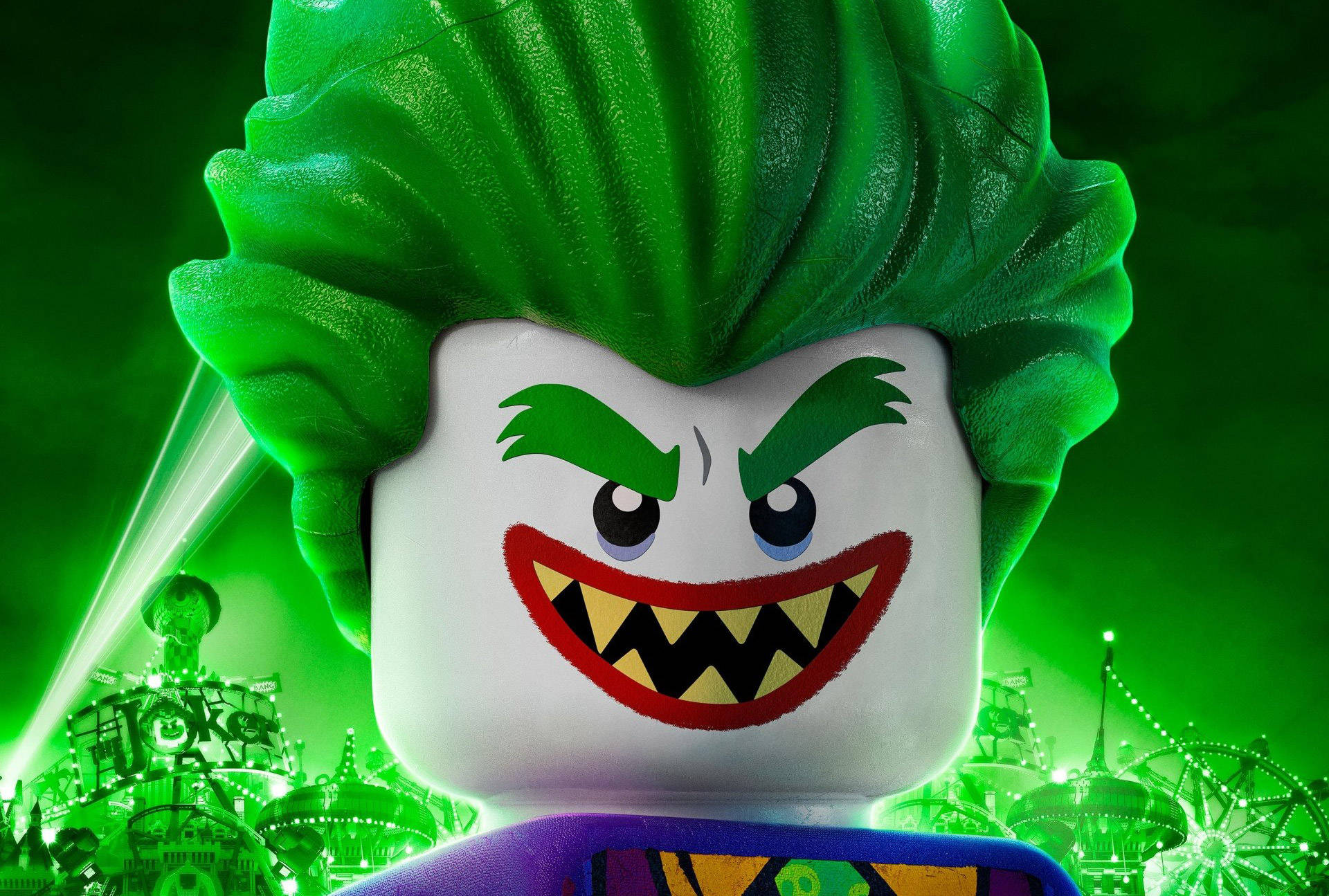 The Laughing Lunatic In The Lego Batman Movie Wallpaper
