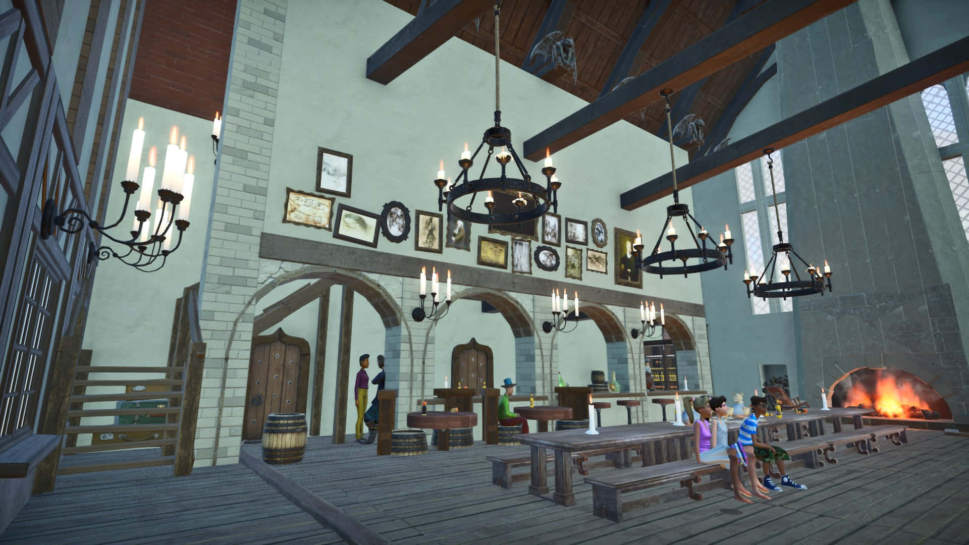 The Leaky Cauldron: A Popular London Pub for Wizards Wallpaper