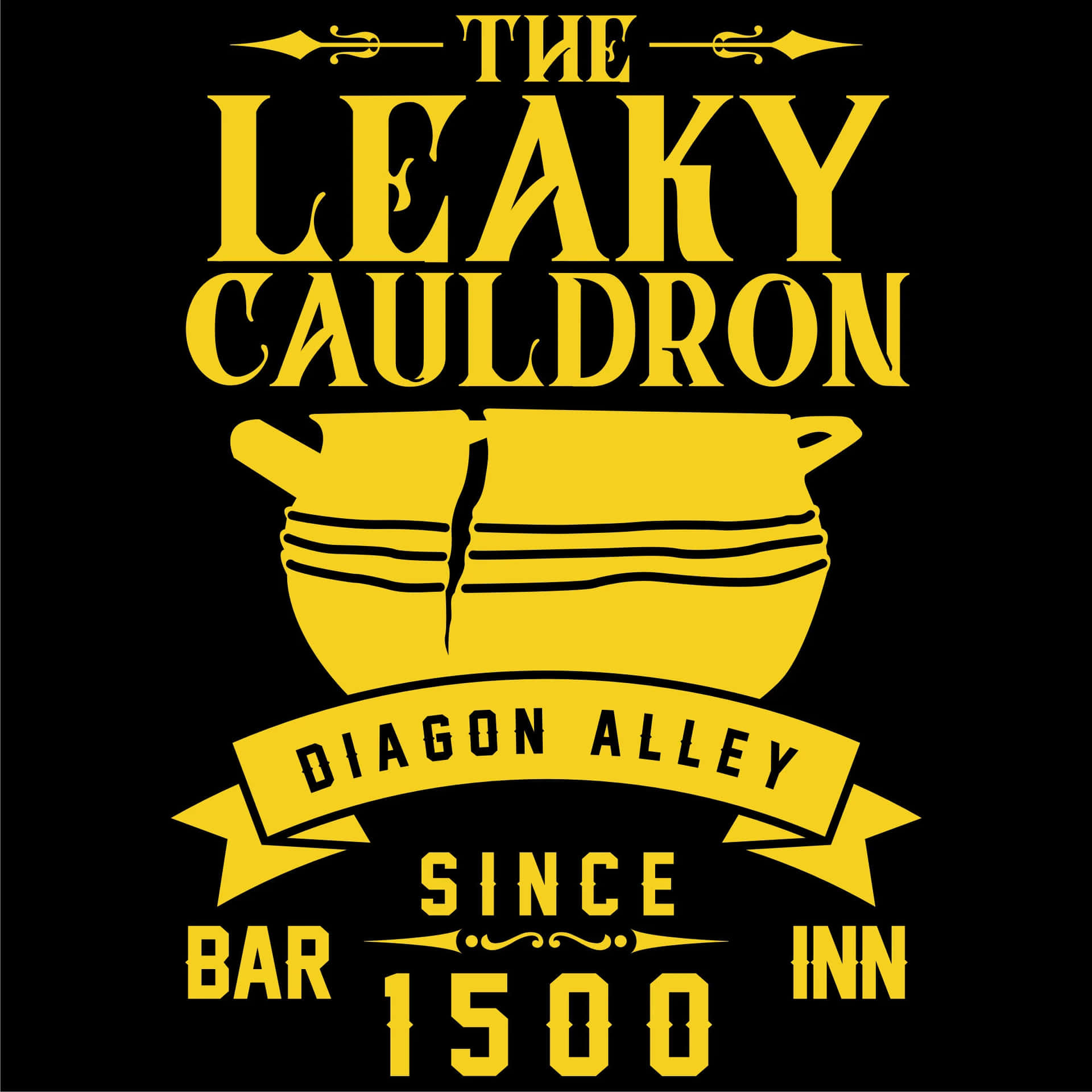 Visit The Leaky Cauldron in London's Diagon Alley Wallpaper