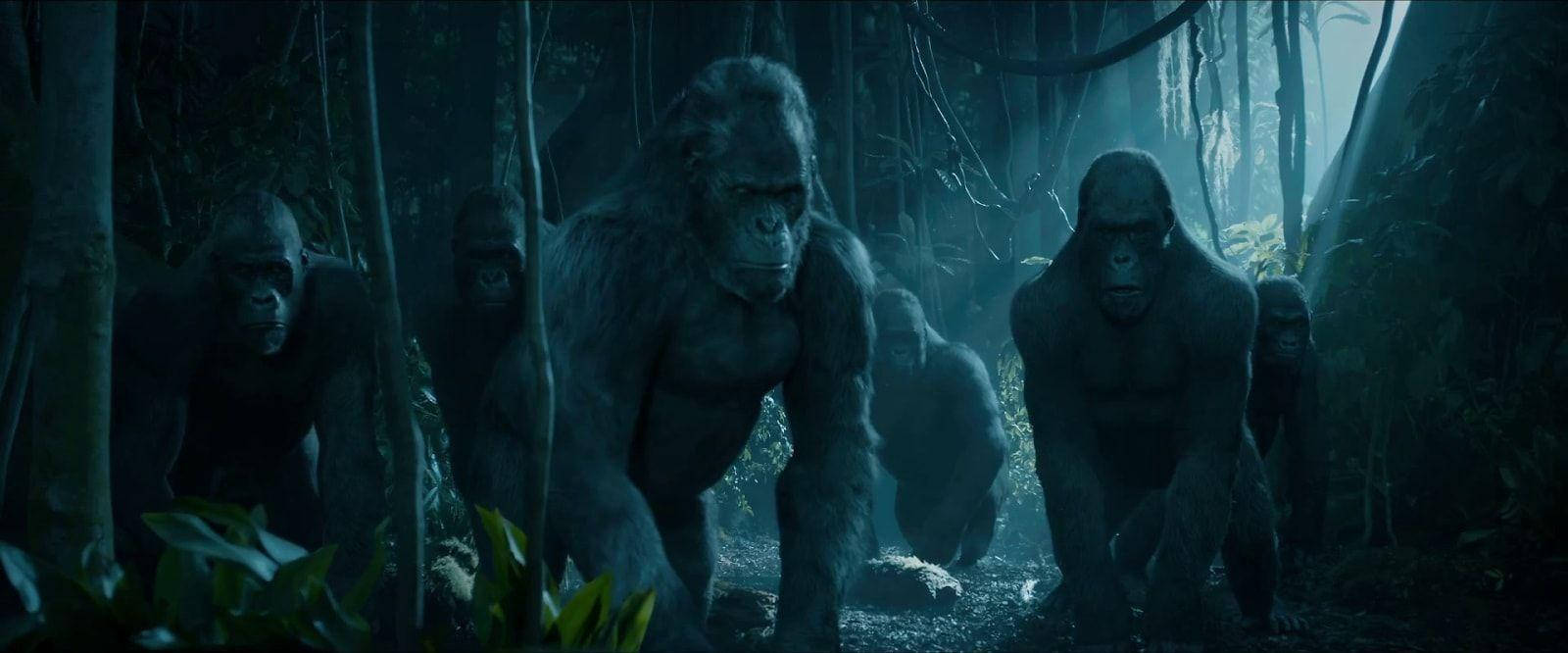 Dielegende Von Tarzan - Große Gorilla Familie Wallpaper