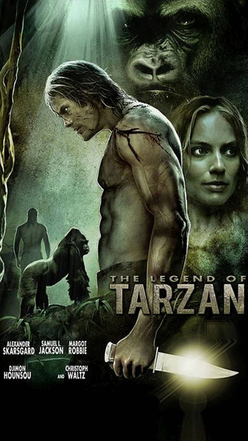 Legenden om Tarzan filmplakat tapet Wallpaper