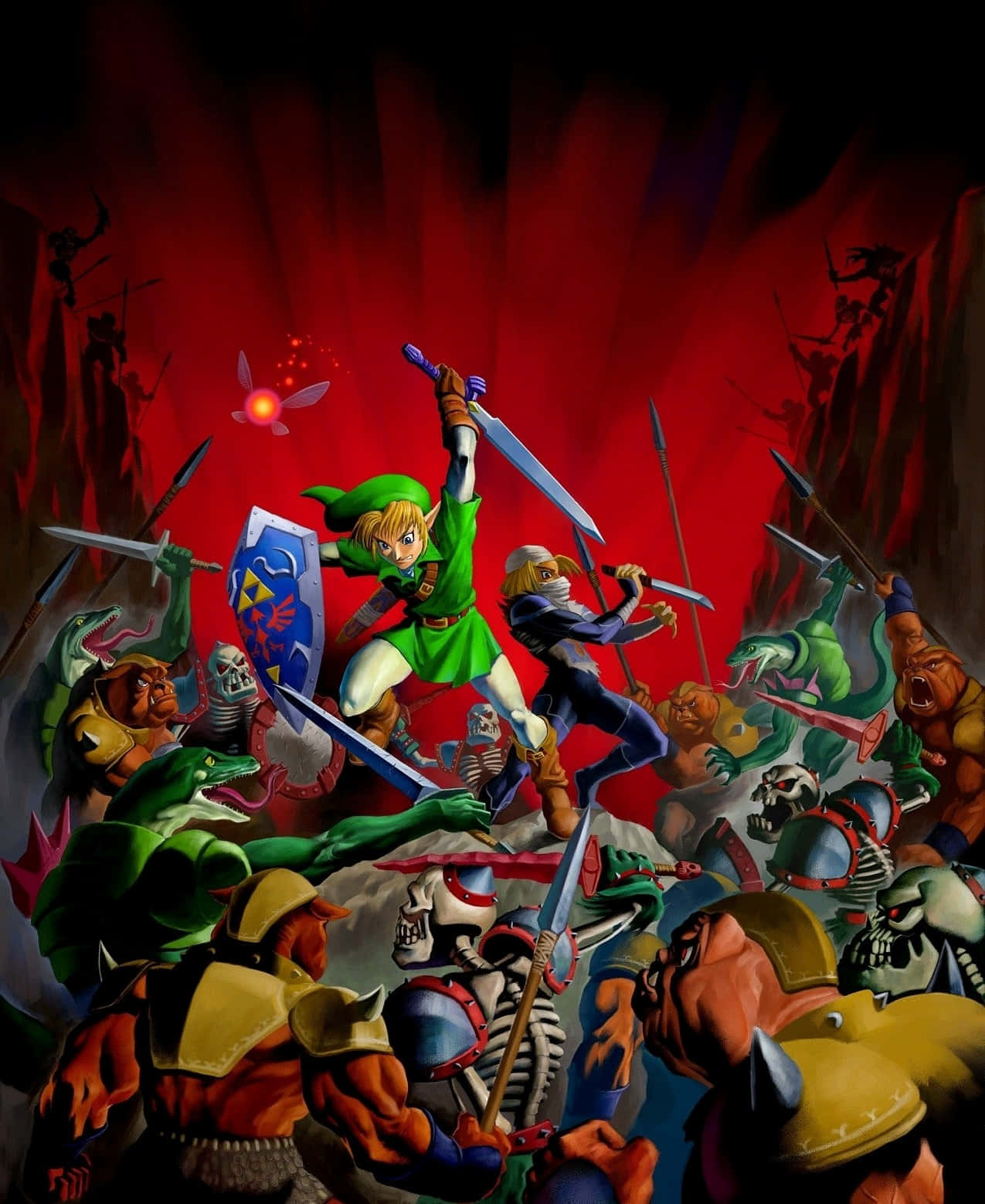 The Legendary Cast of The Legend of Zelda Series Wallpaper