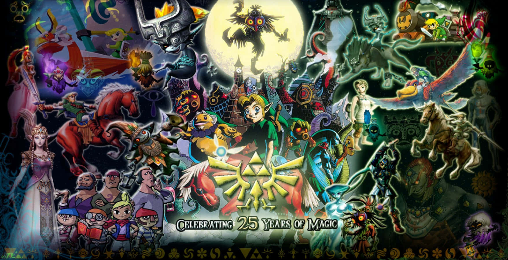 The Legend of Zelda Characters Group Portrait Wallpaper