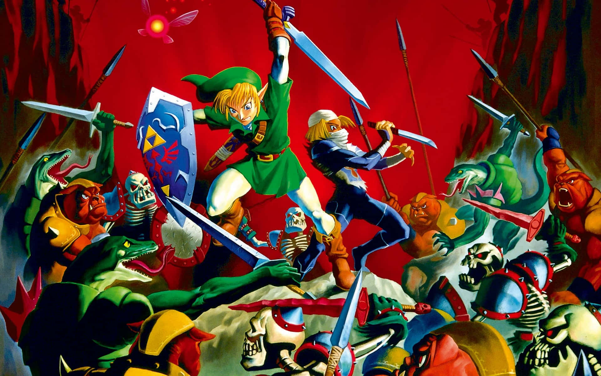 The Legendary Cast of The Legend of Zelda Wallpaper
