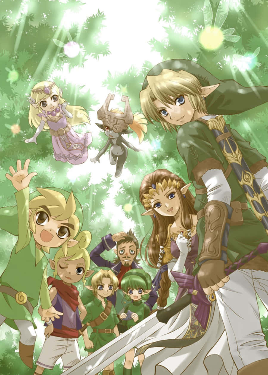 The Legend of Zelda Characters Adventure Wallpaper